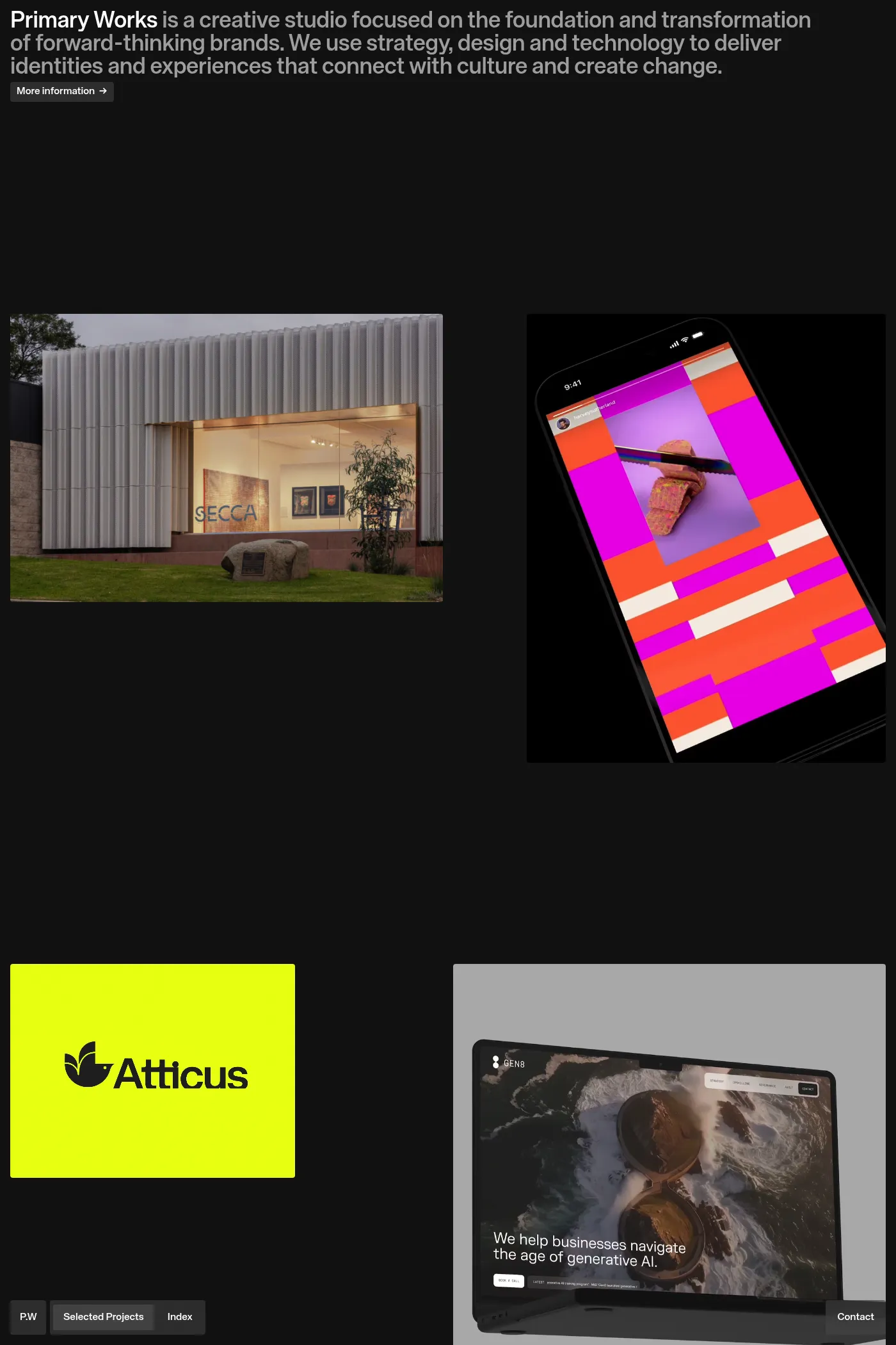 Primary Works website screenshot