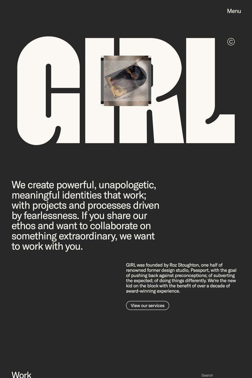 Girl website screenshot