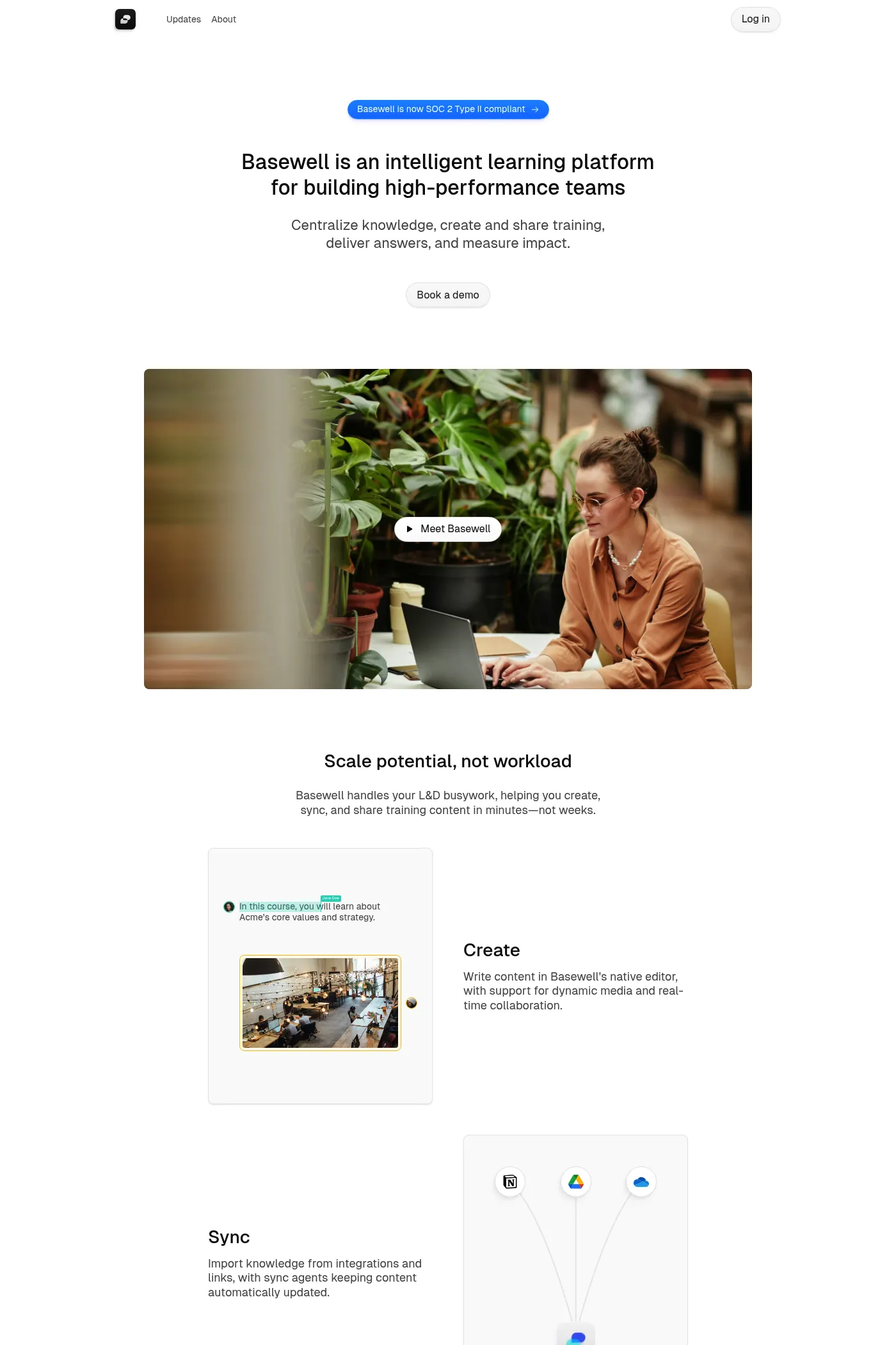 Basewell website screenshot