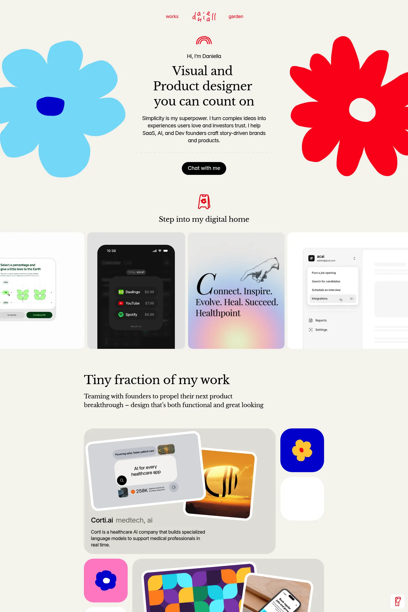 Daniella Marynova website screenshot