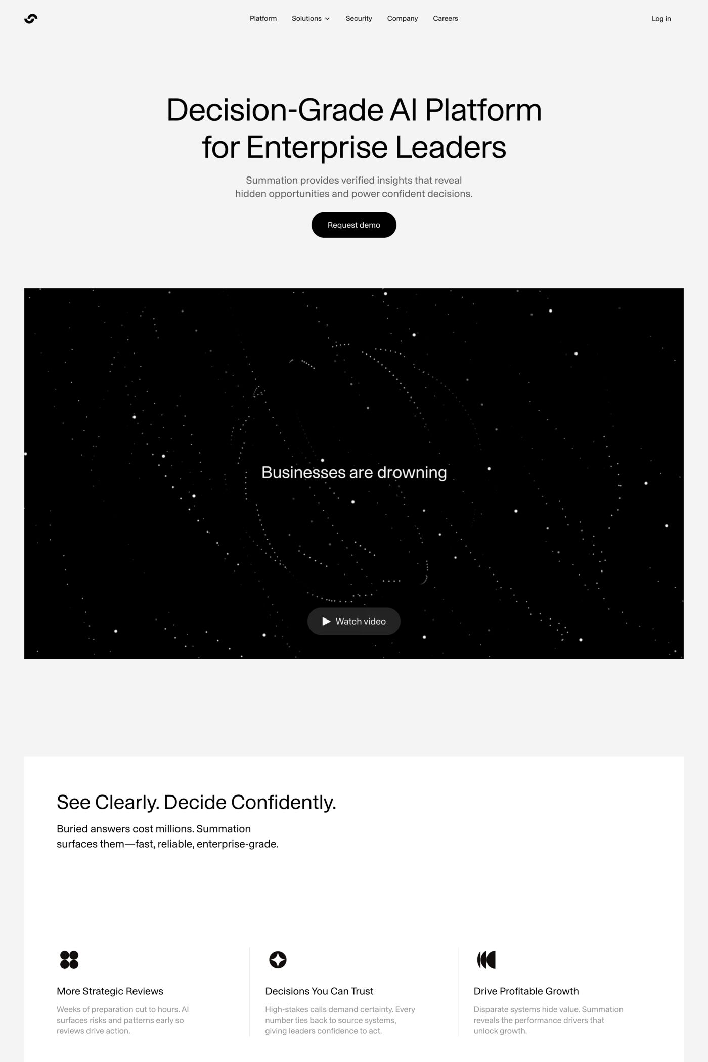 Summation website screenshot