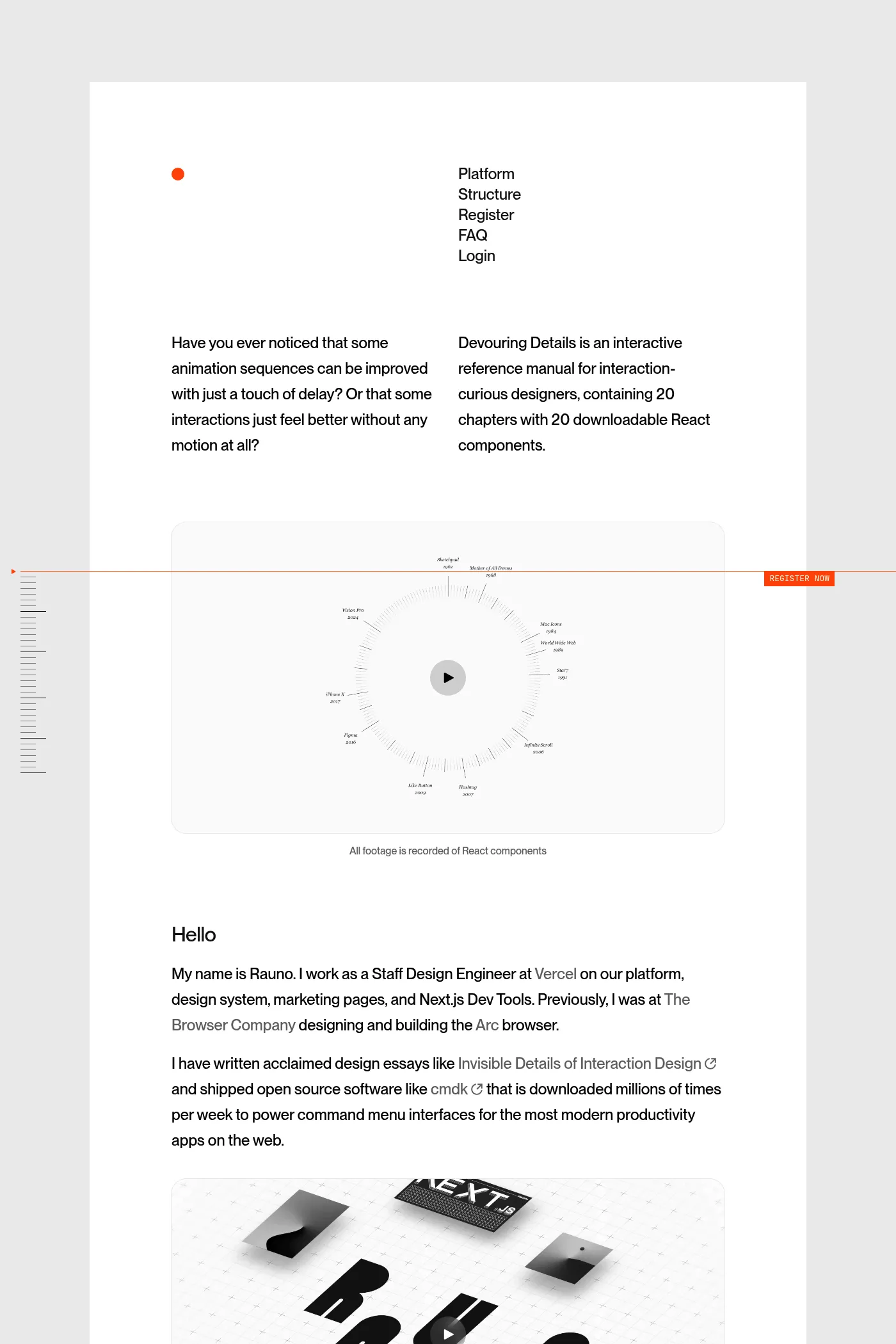 Devouring Details website screenshot