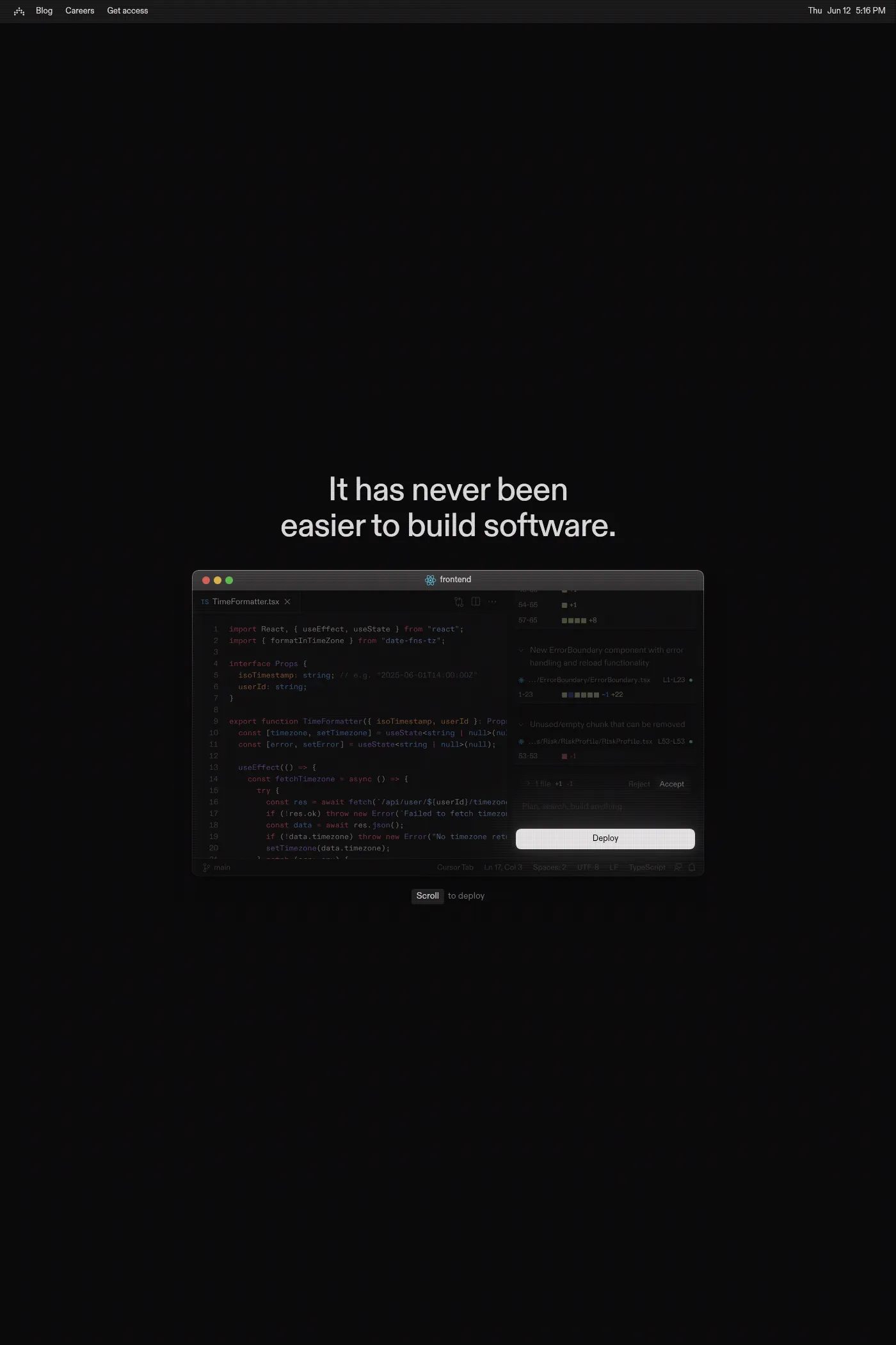 Antimetal website screenshot