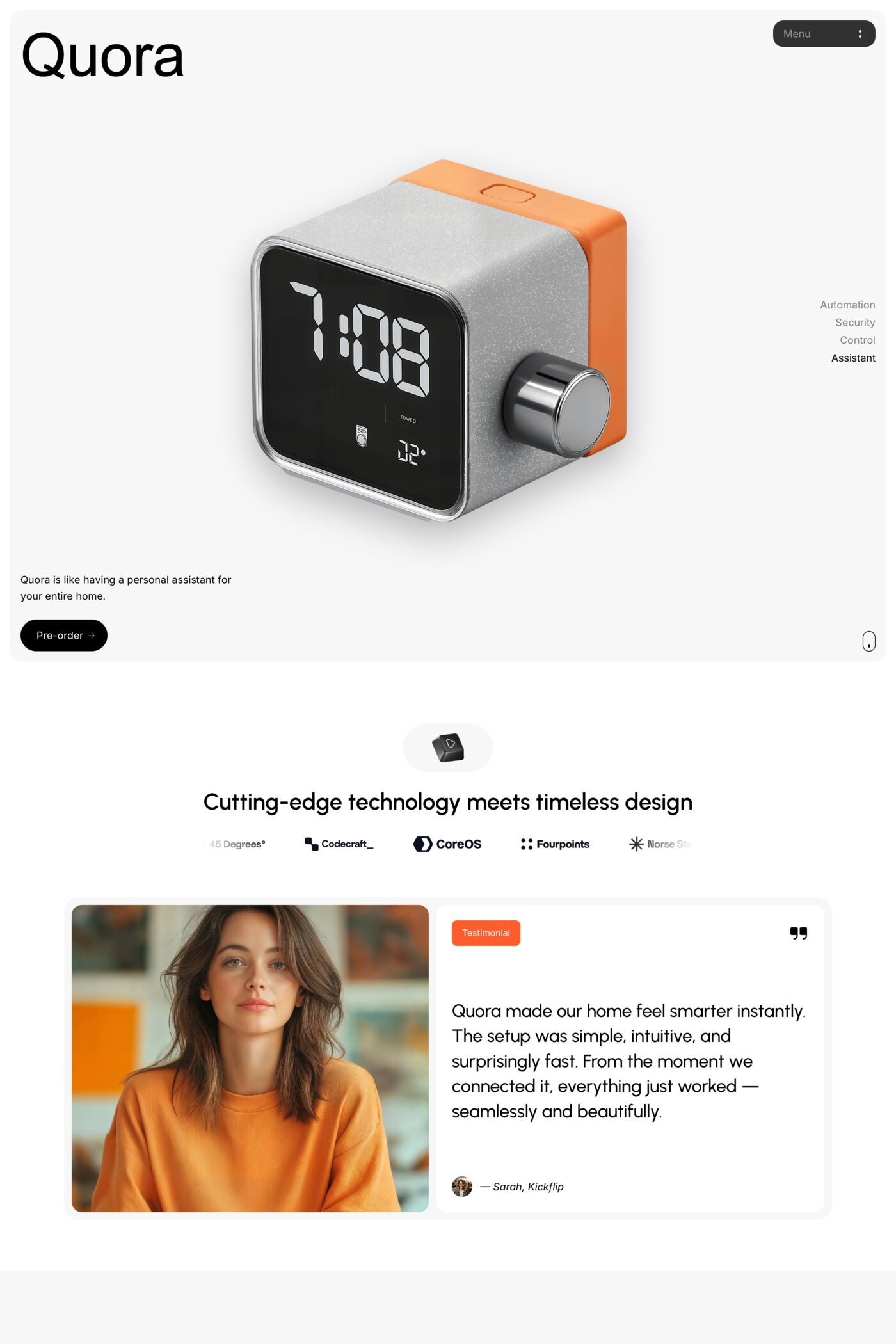 Quora template screenshot
