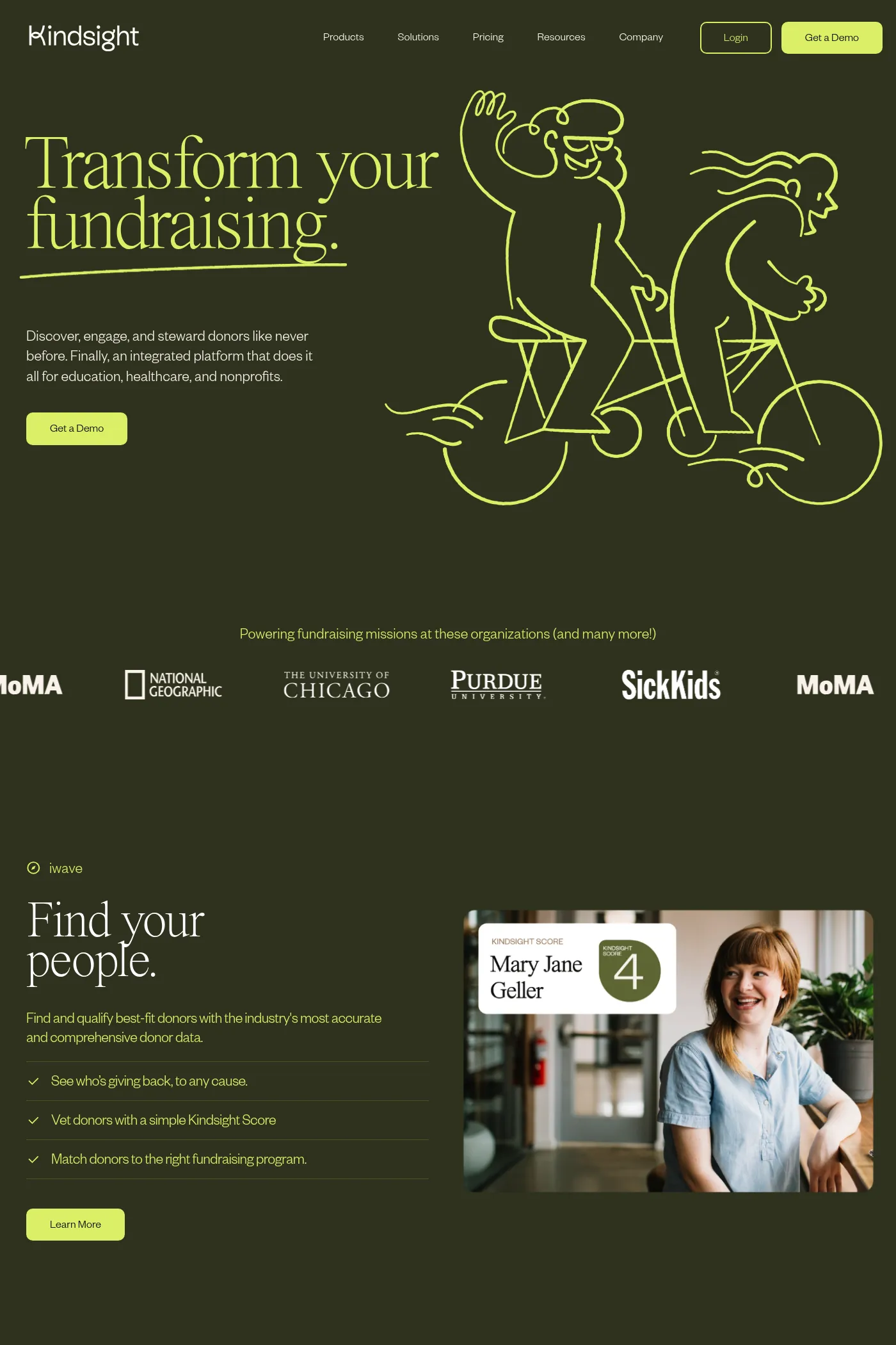 Kindsight website screenshot