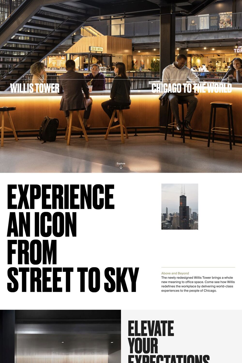 Willis Tower website screenshot