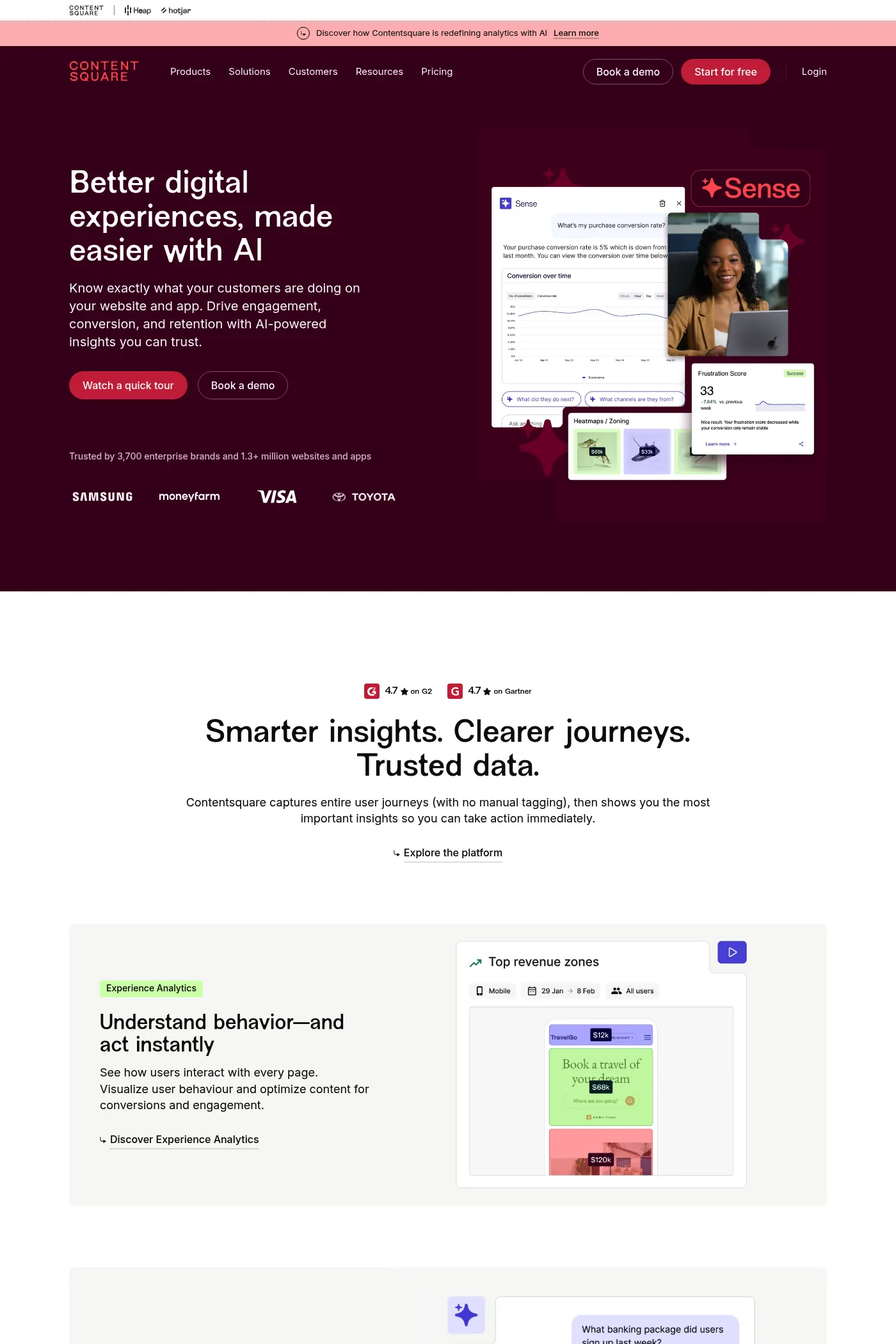 Contentsquare website screenshot