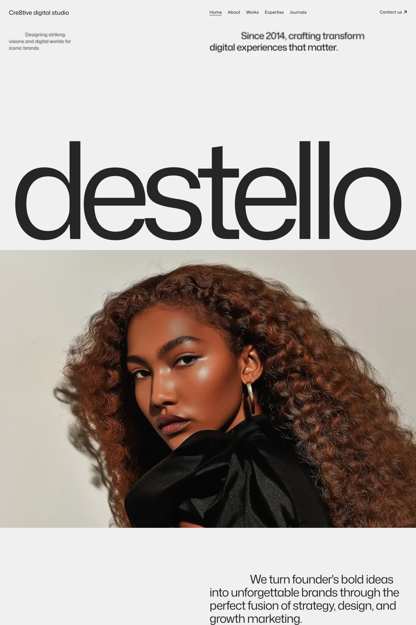 Destello template screenshot