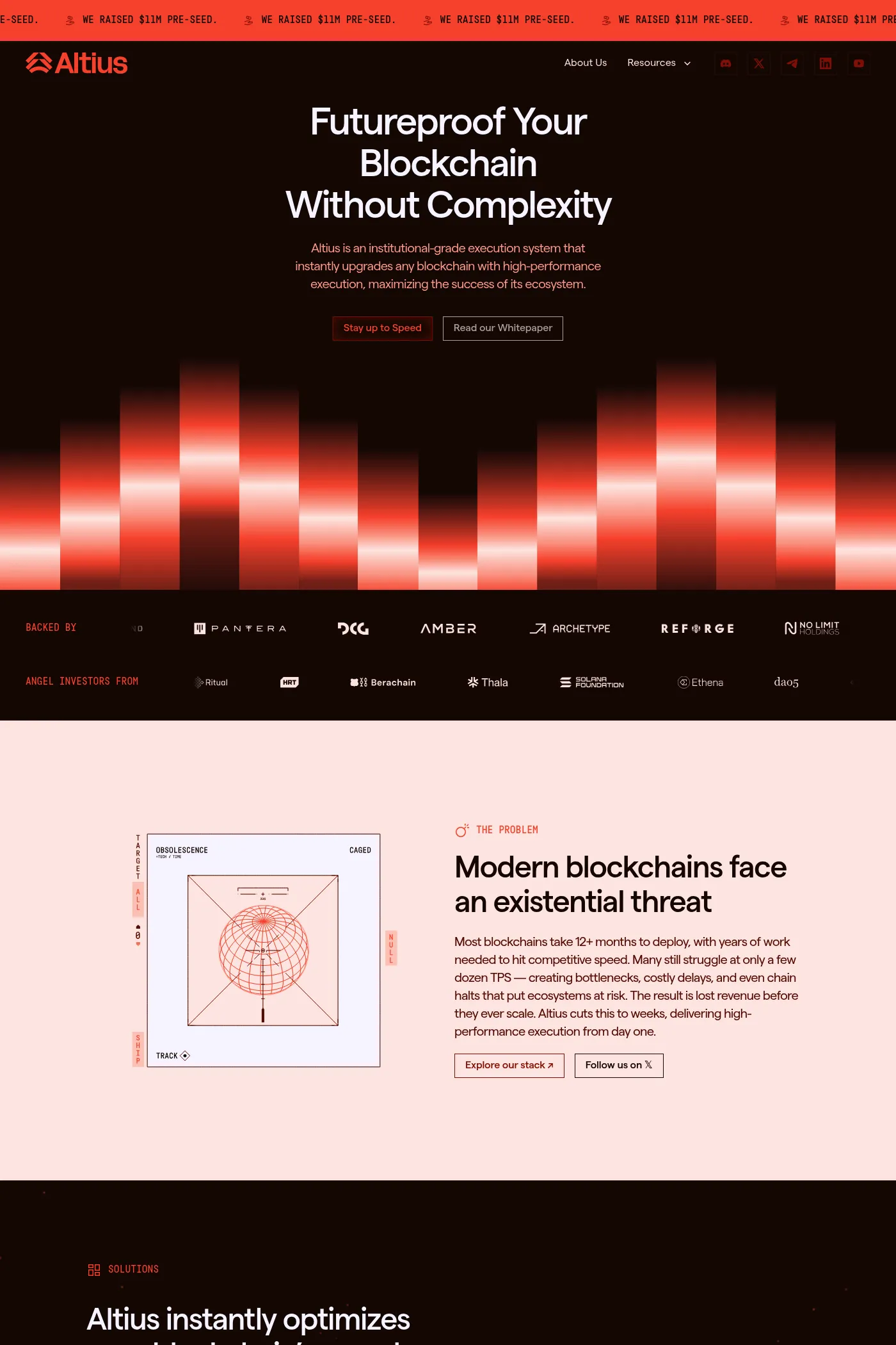 Altius website screenshot