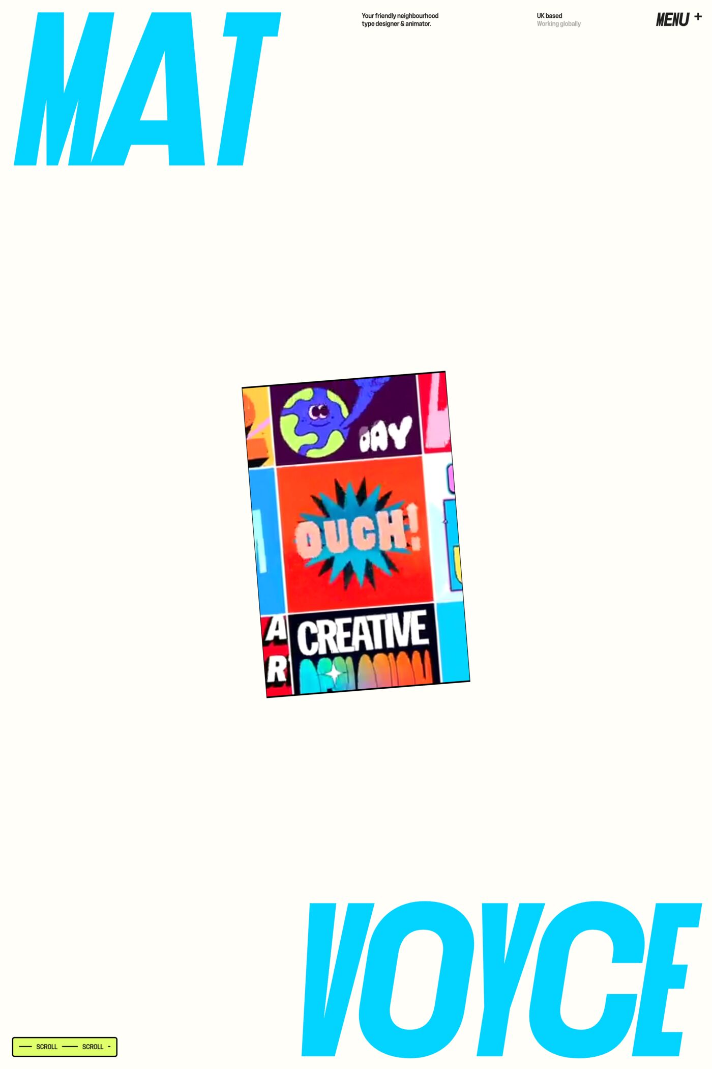 Mat Voyce website screenshot