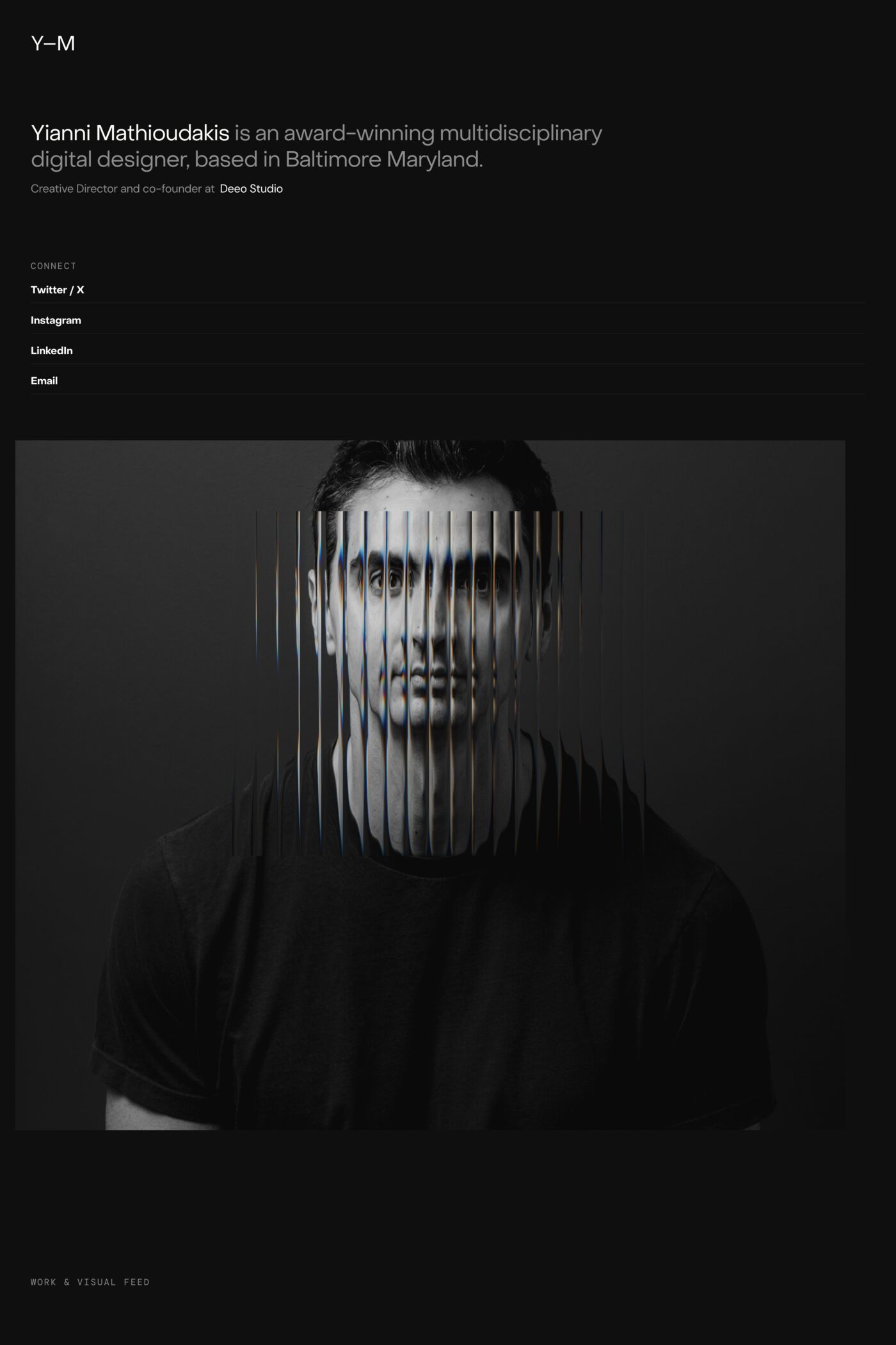 Yianni Mathioudakis website screenshot