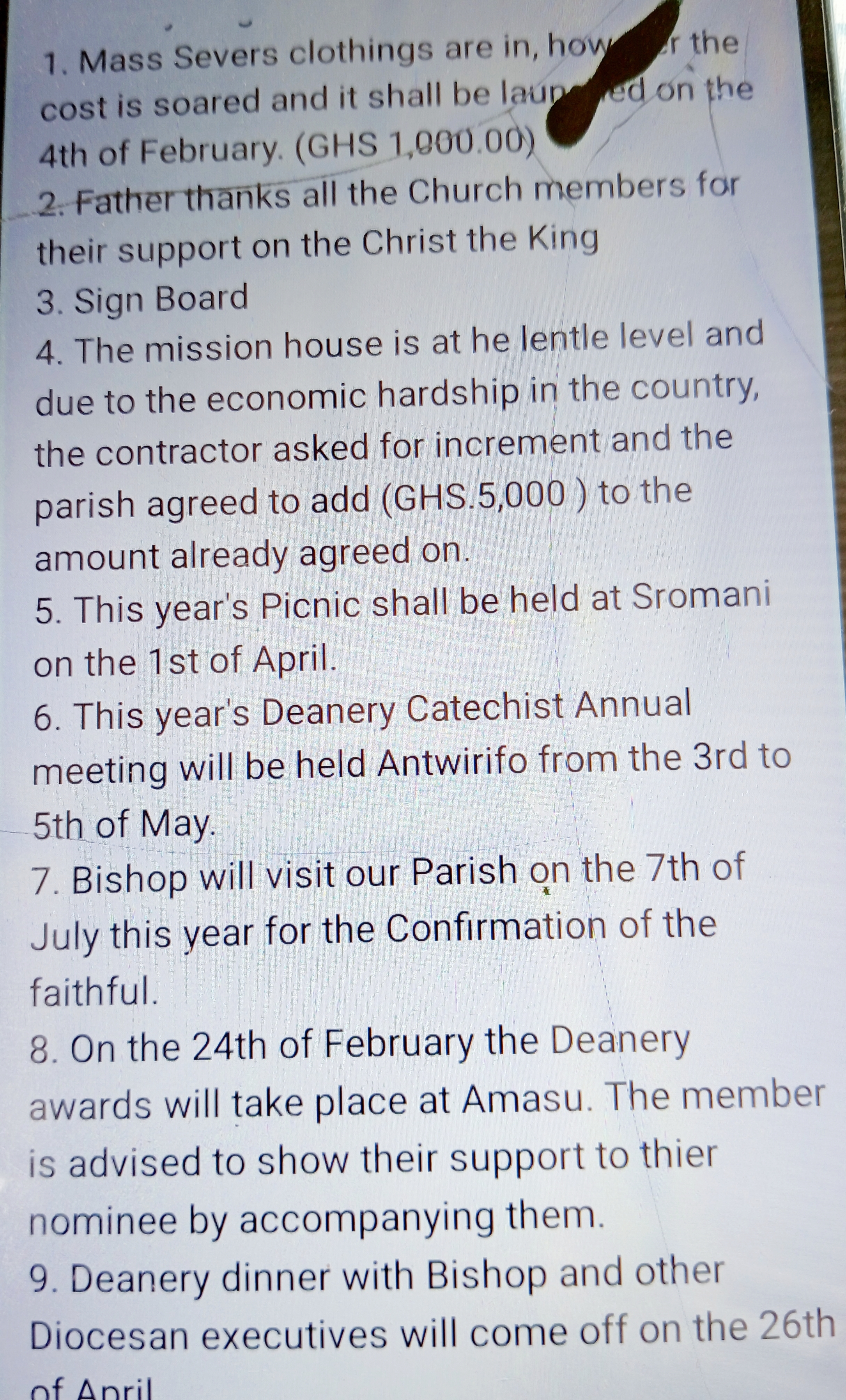 Financial Assistance