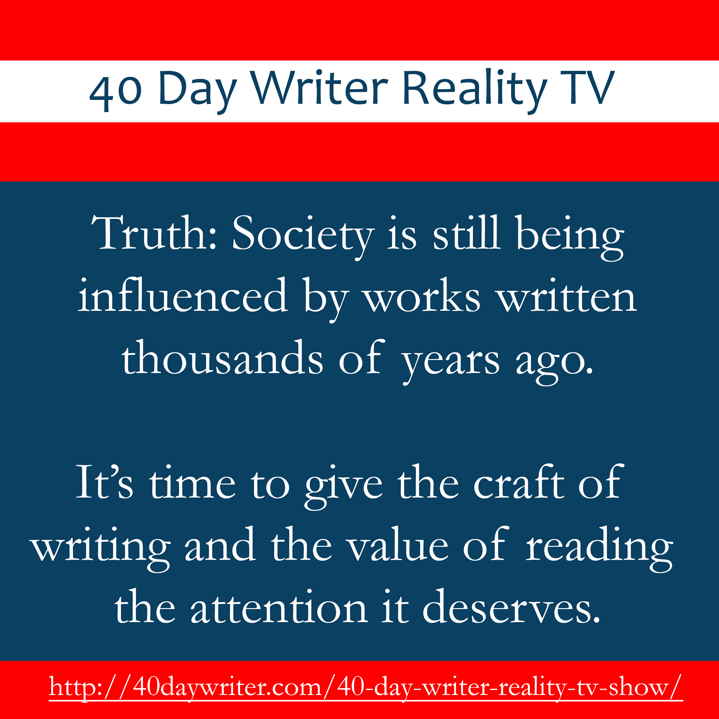 Reality TV For Writers & Readers