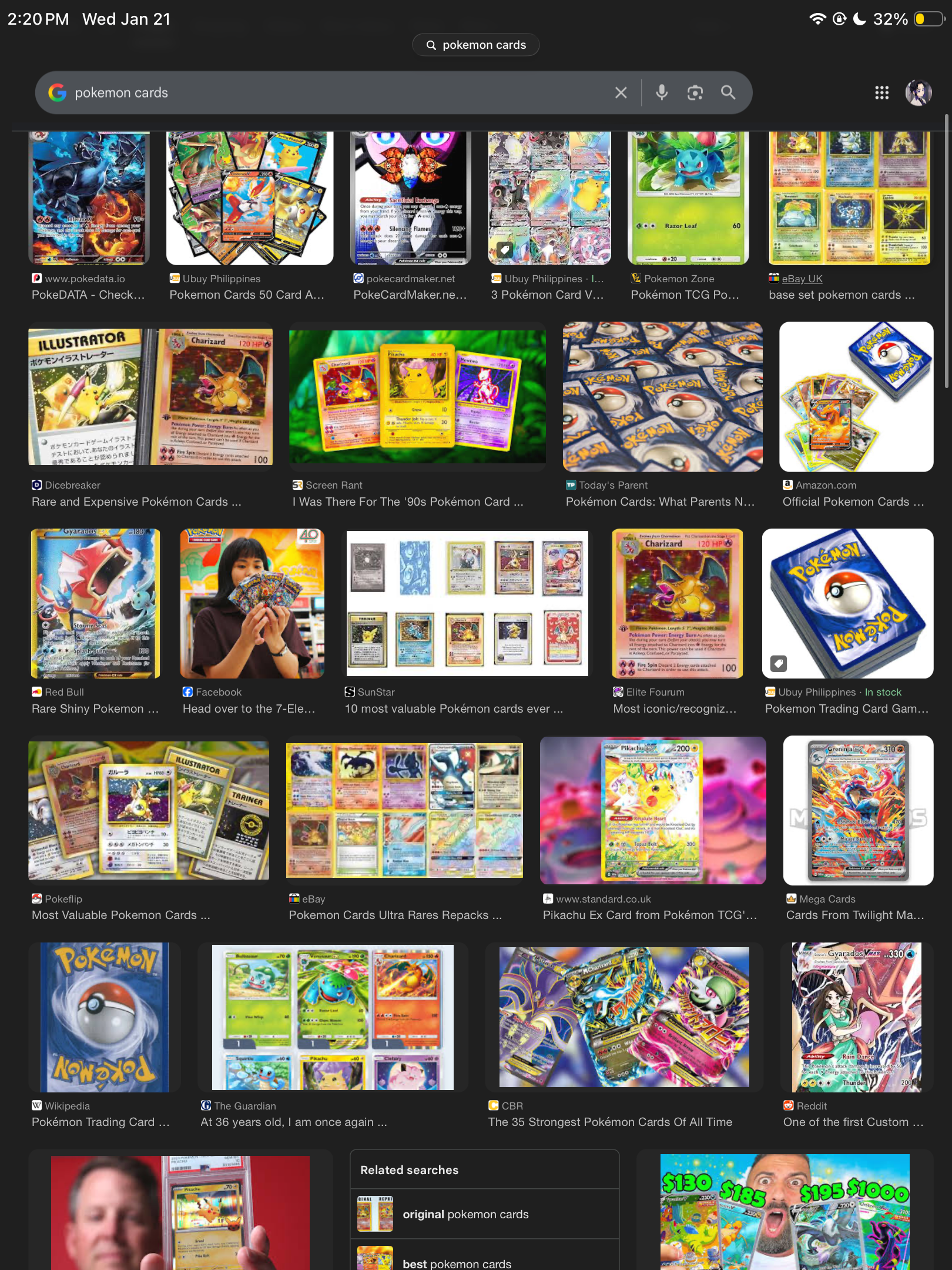 Pok&eacute;mon cards