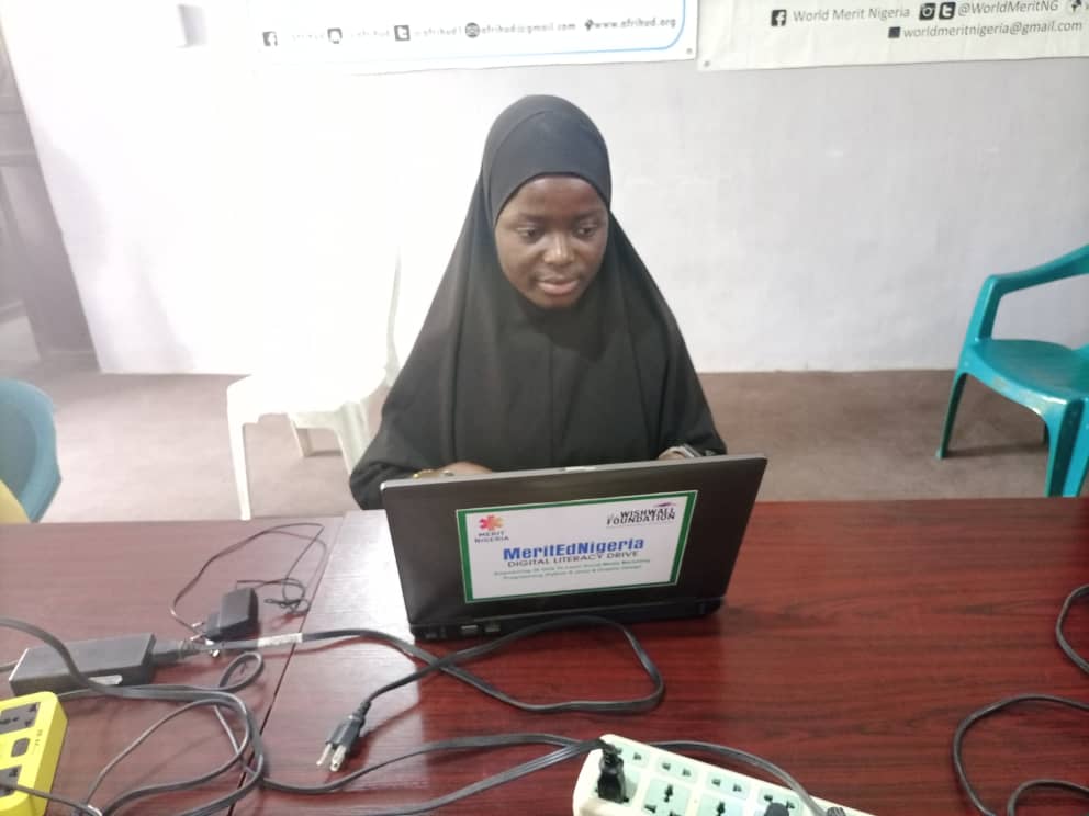 Fadila Yusuf Wish granted MeritEdNigeria