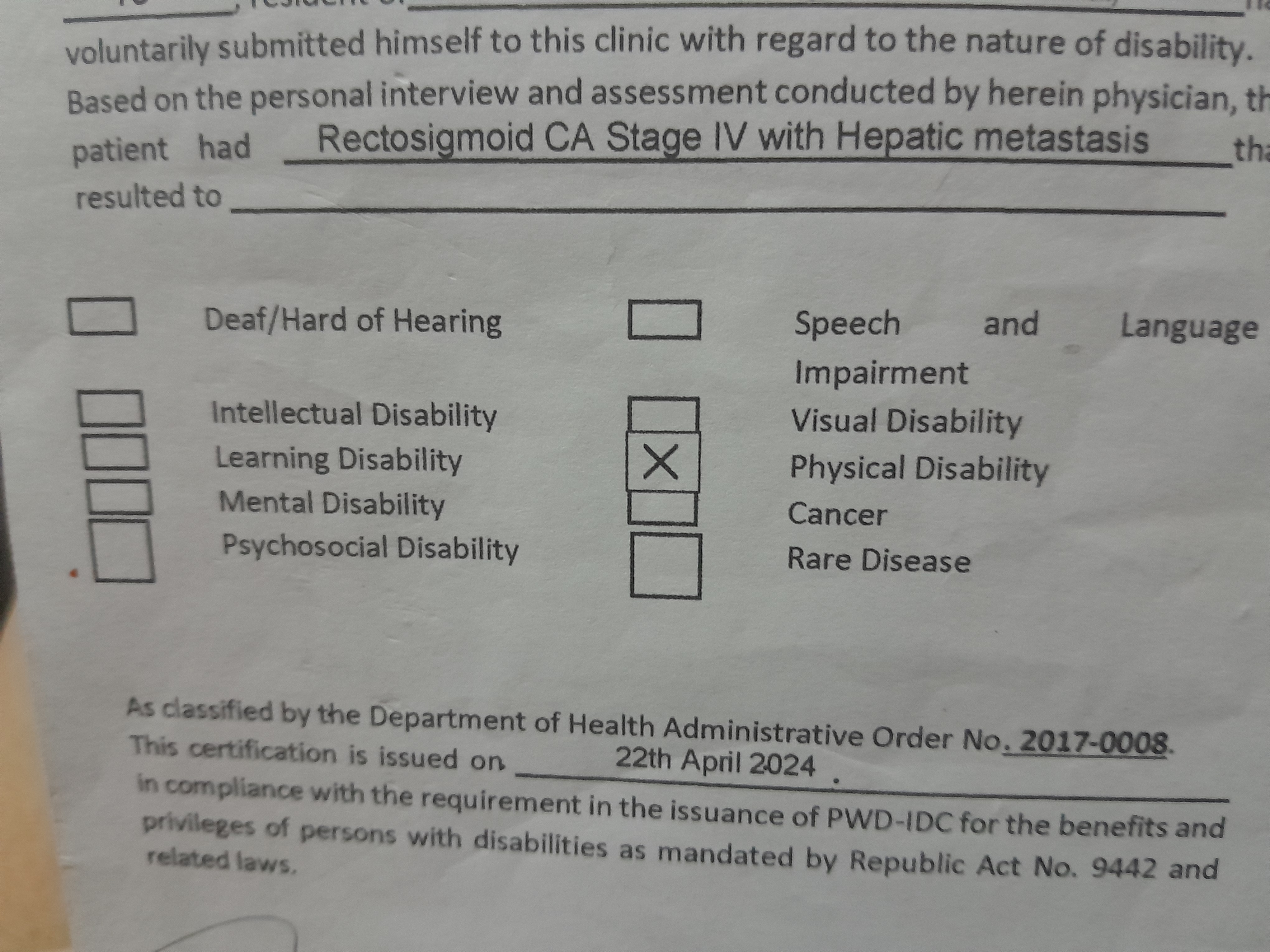 Colon Cancer Fight for Papa