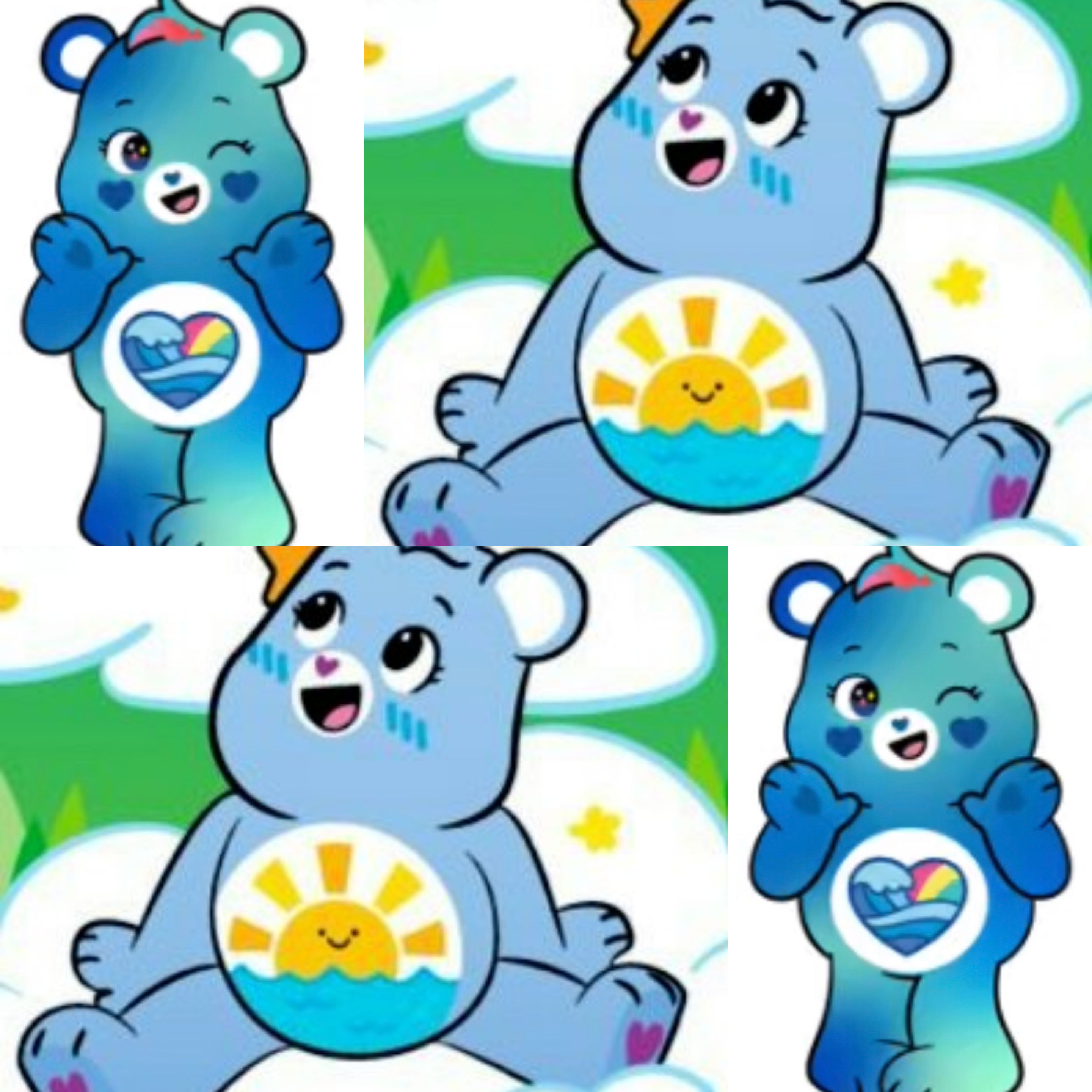 Basic Fun,Inc. Care Bears Unlock The Magic Ocean Breeze Bear Plush