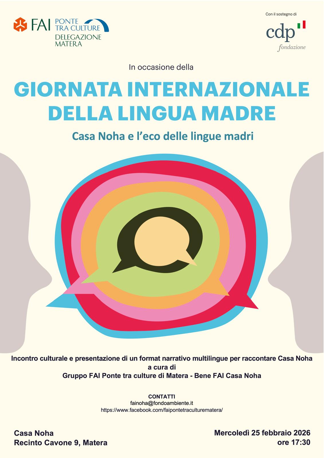 CASA NOHA E L'ECO DELLE LINGUE MADRI