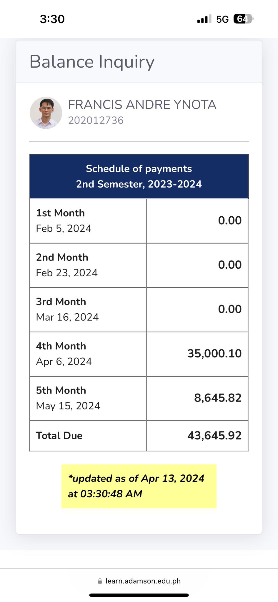 To be able to pay my tuition fee