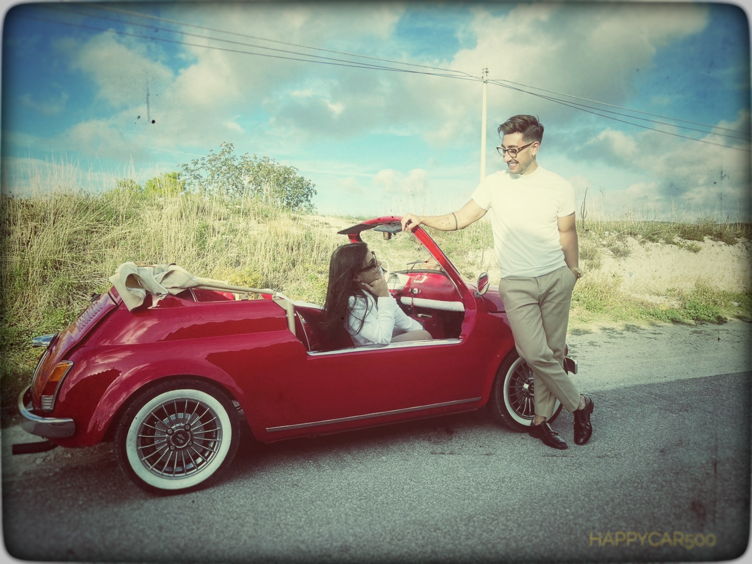 Vintage tour guidando la Fiat 500 Spiaggina con Fabio - Image 5