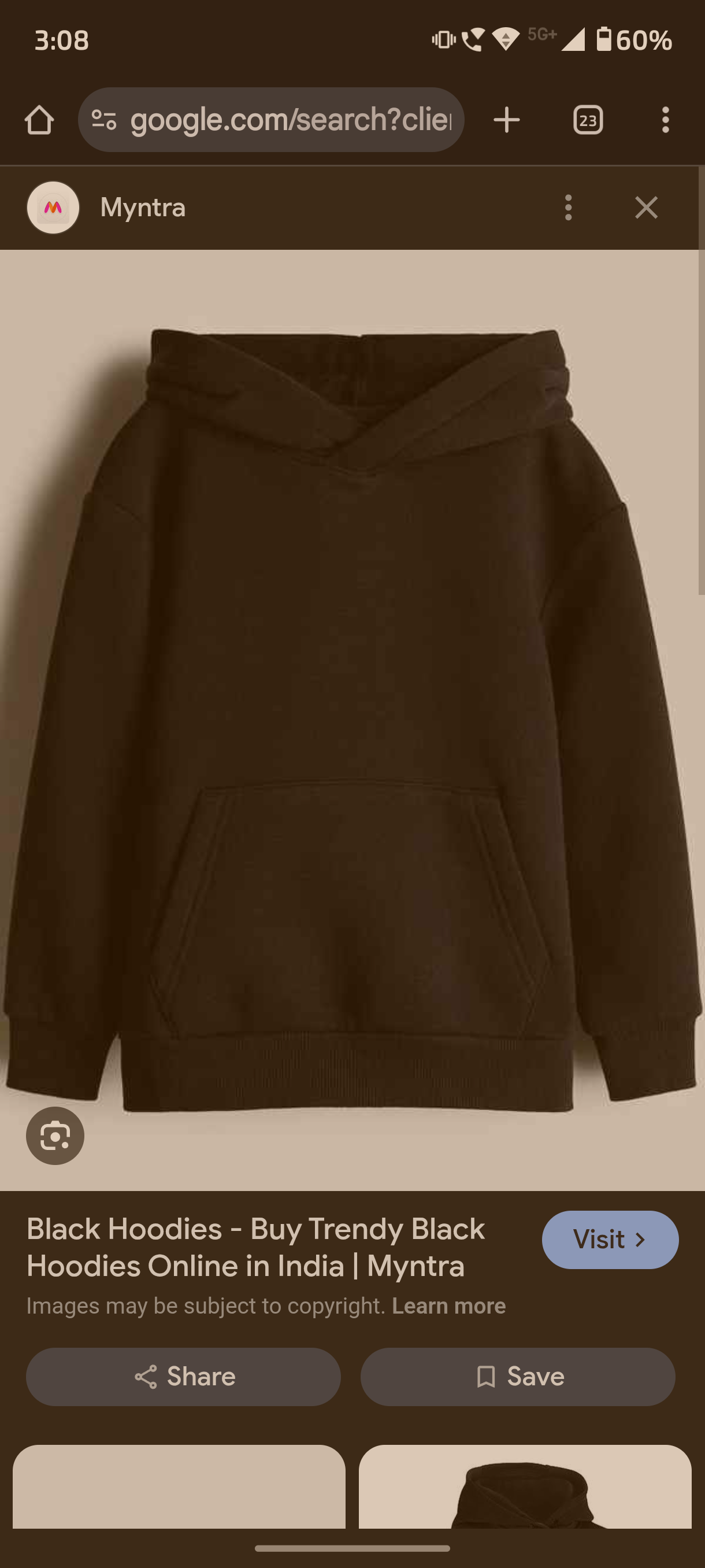A black hoodie