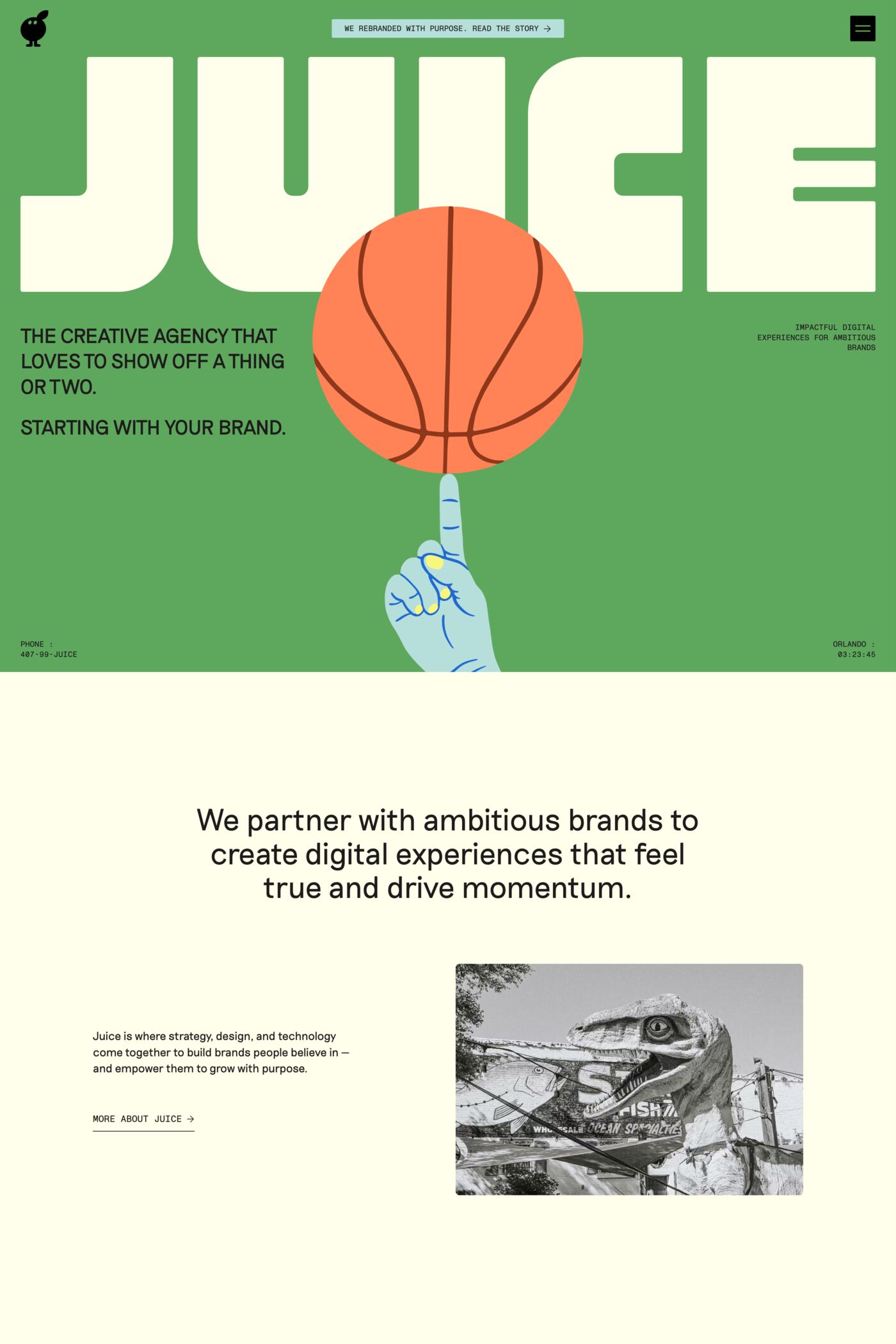 Juice website screenshot