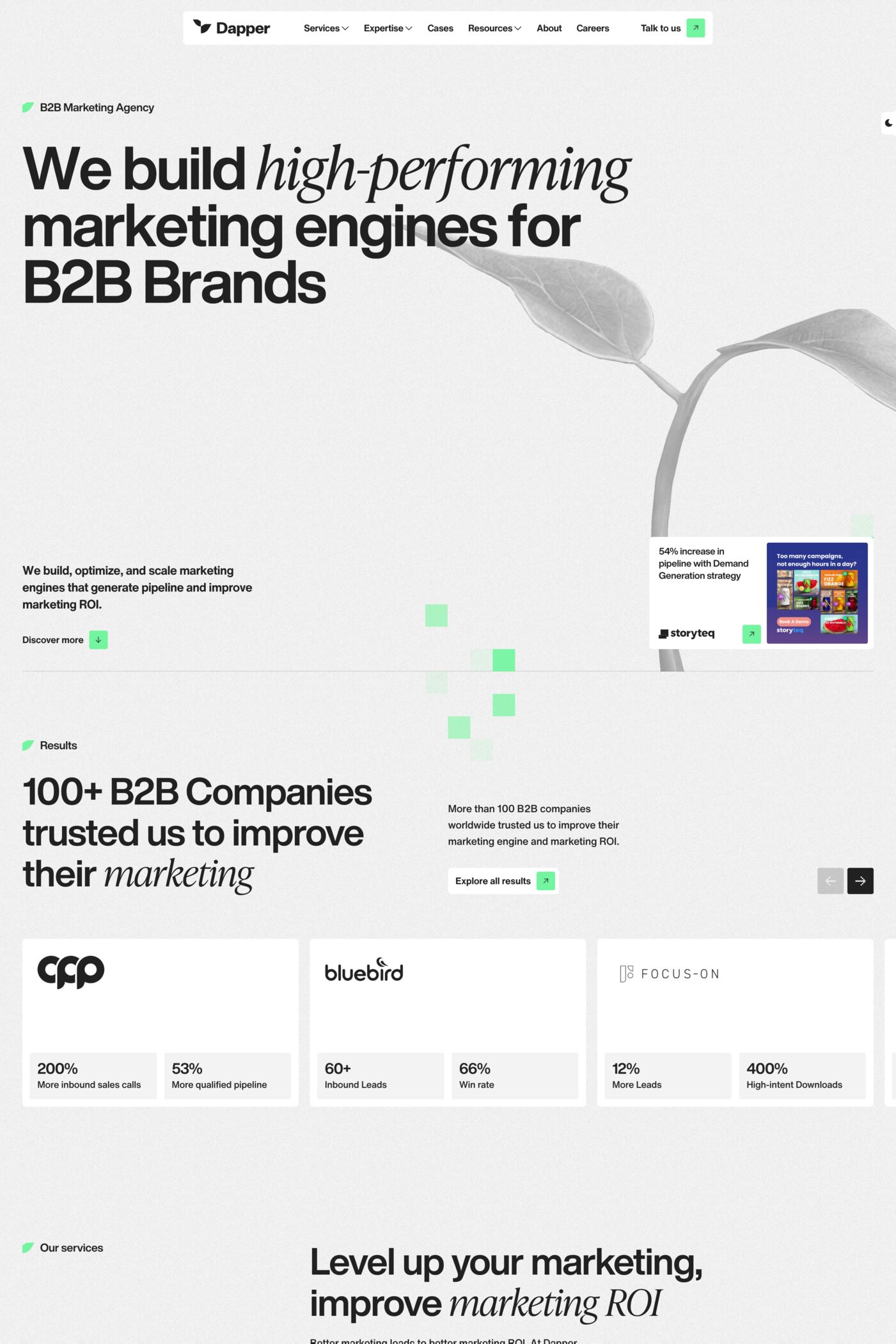 Dapper website screenshot