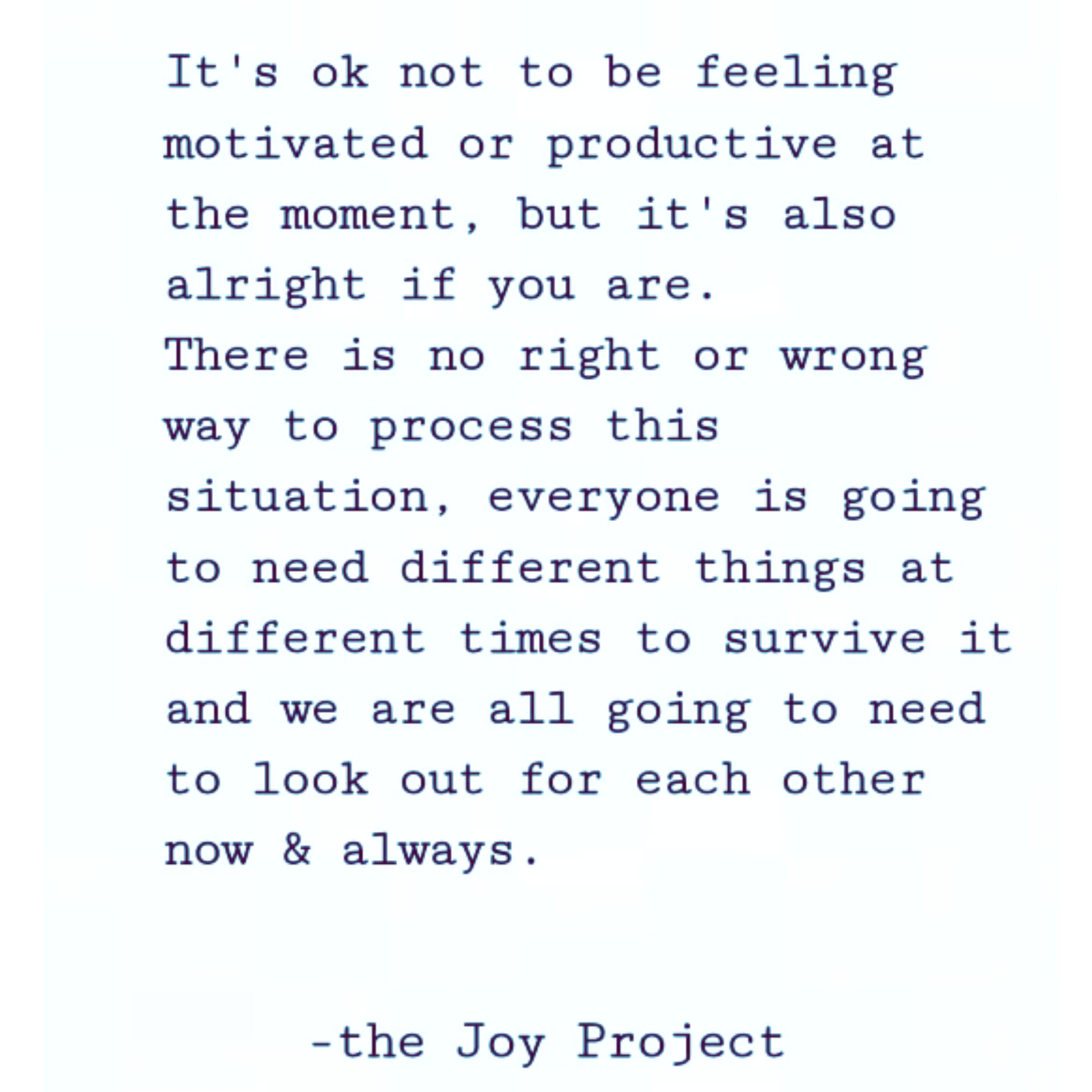 Finding Joy in the Lockdown