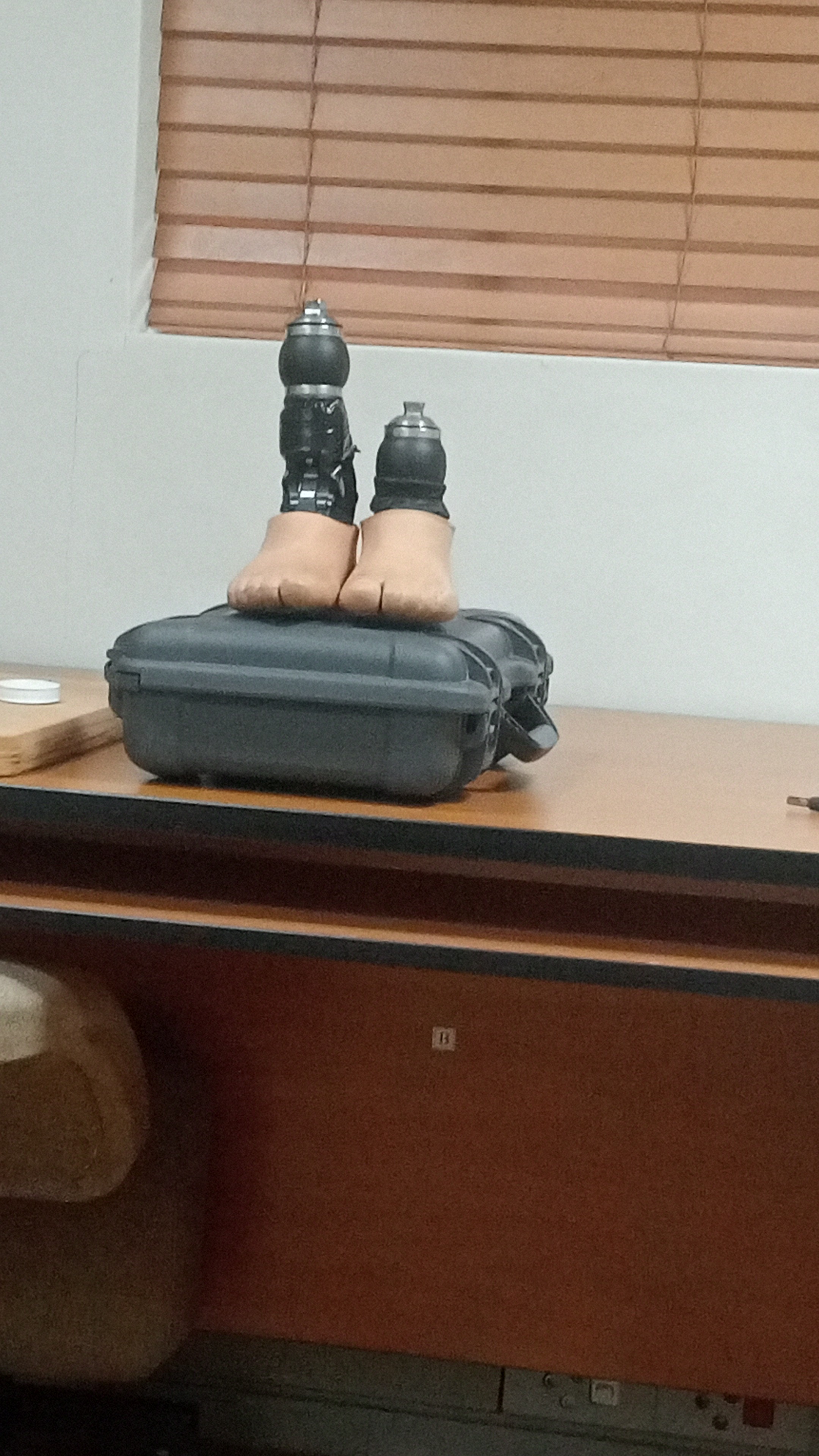 Prosthetic Legs and n Golf Bag