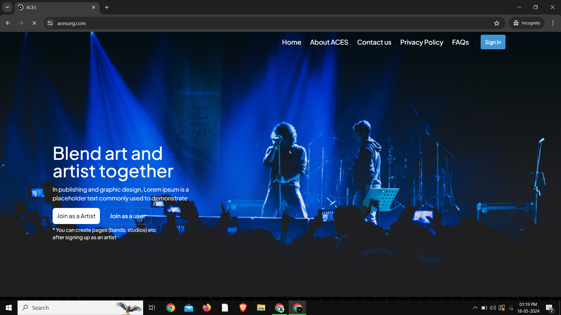 Empowering the Performing Arts with ACES