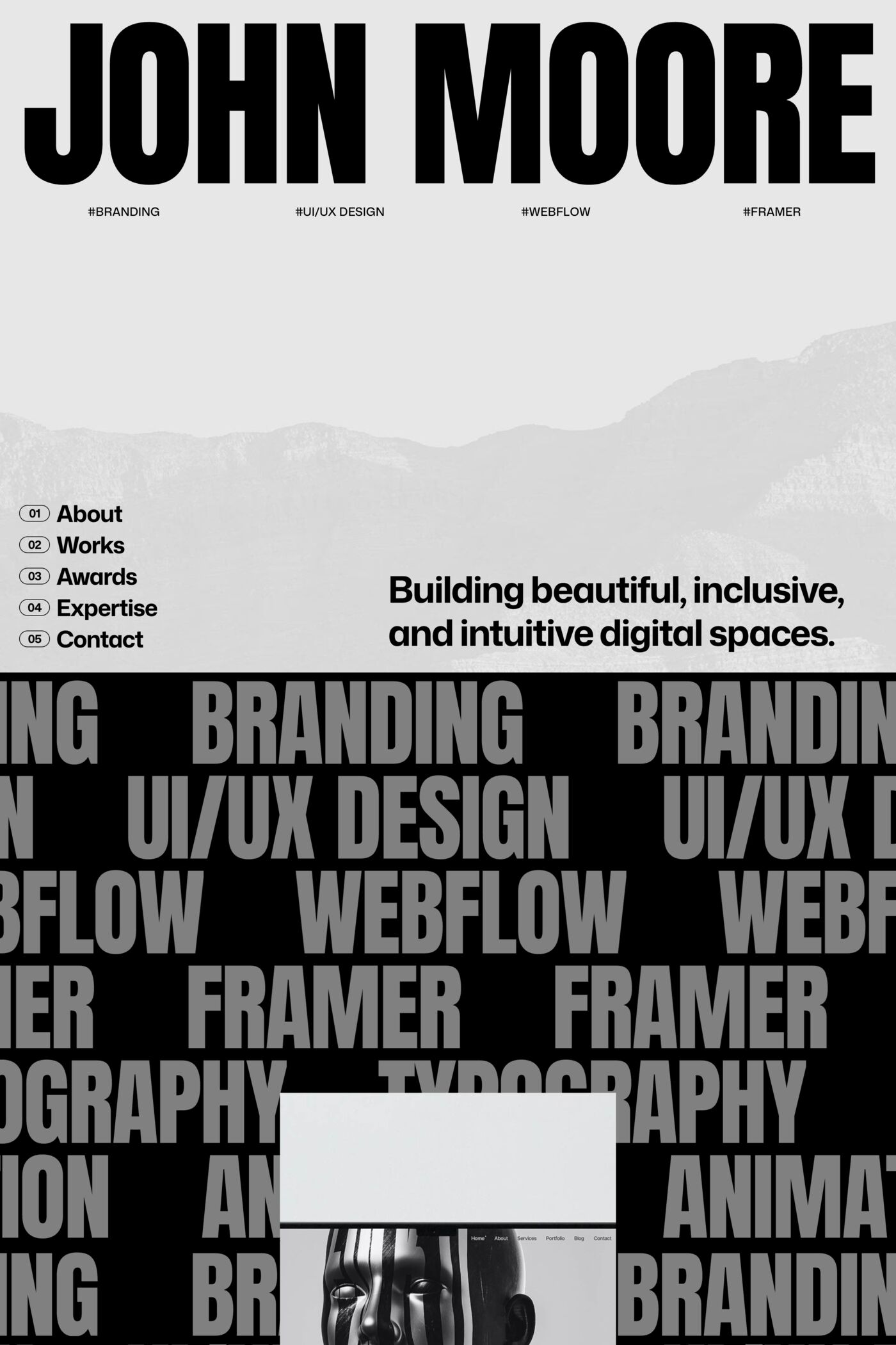 Moore template screenshot