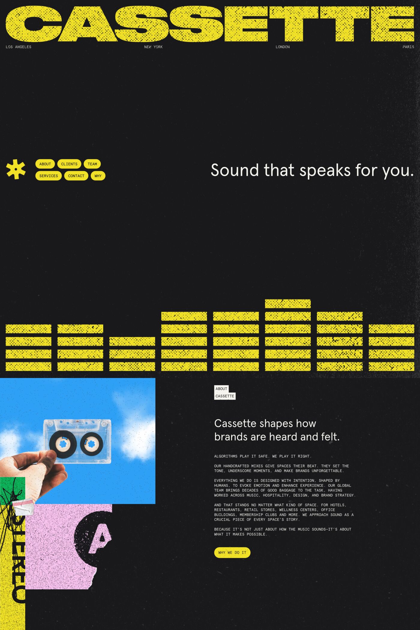 CASSETTE website screenshot