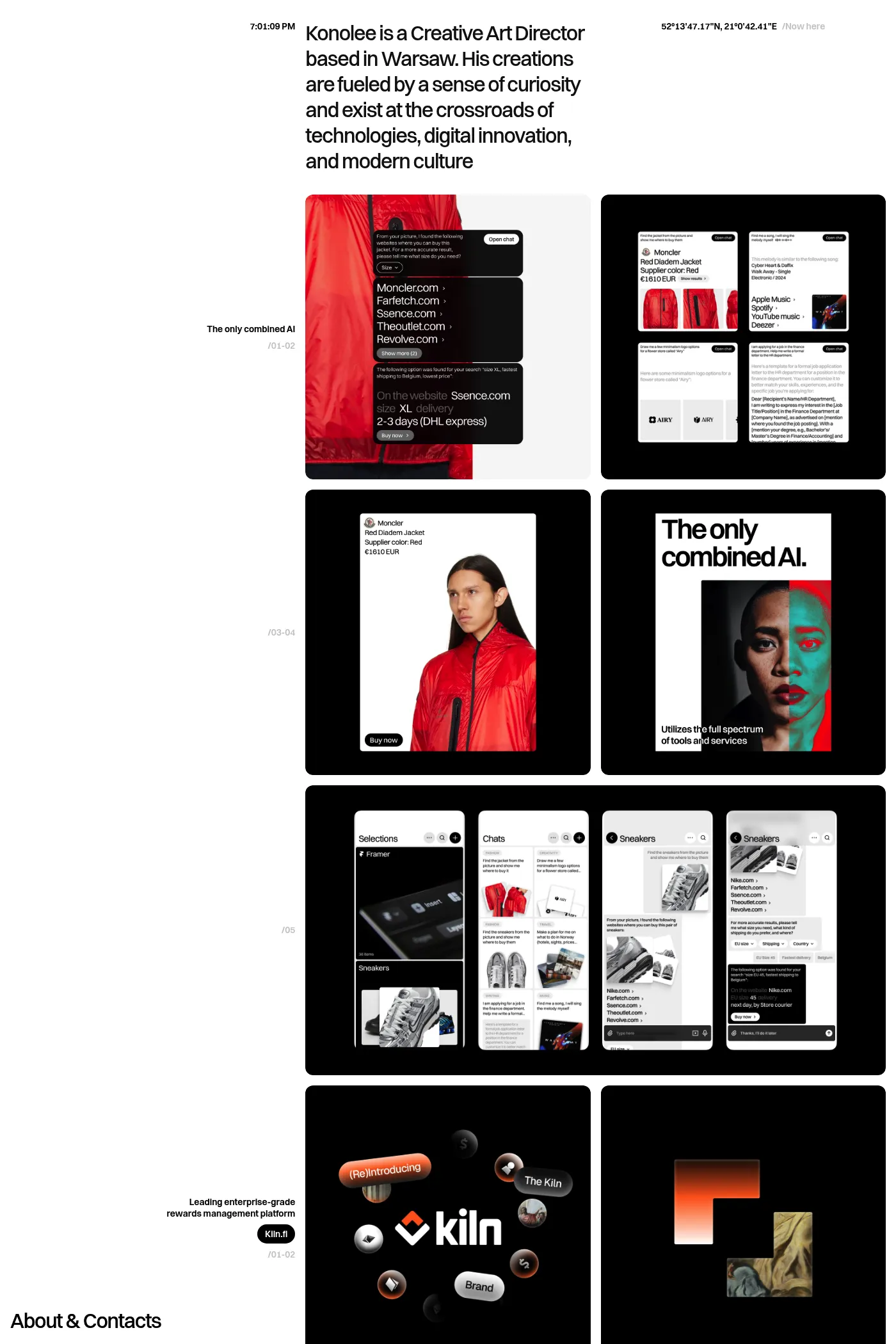 Konolee website screenshot