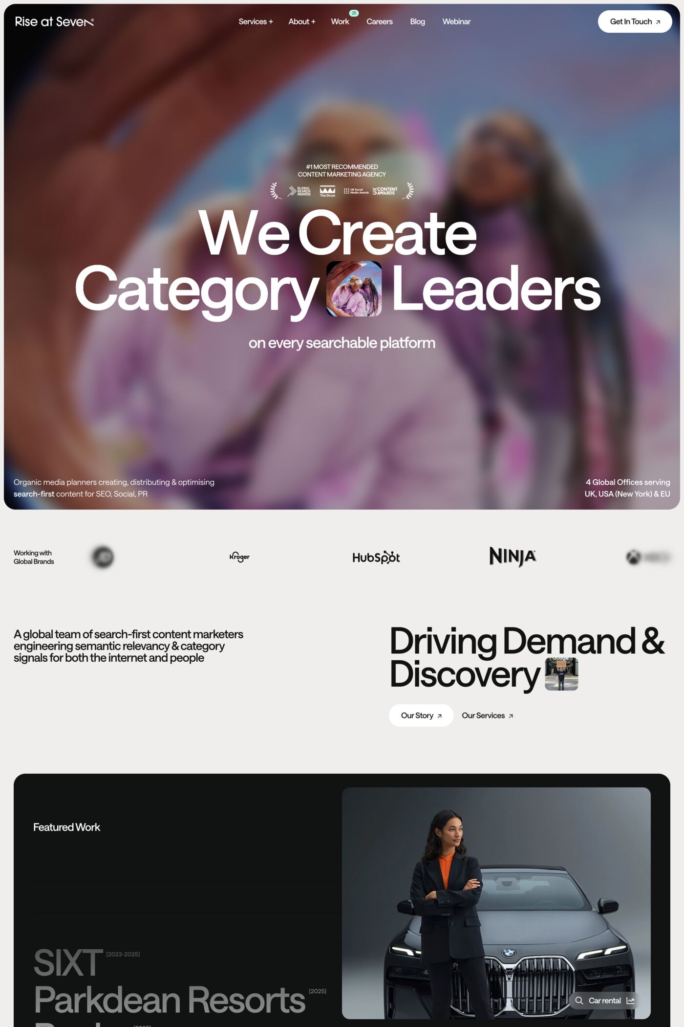 Rise at Seven website screenshot