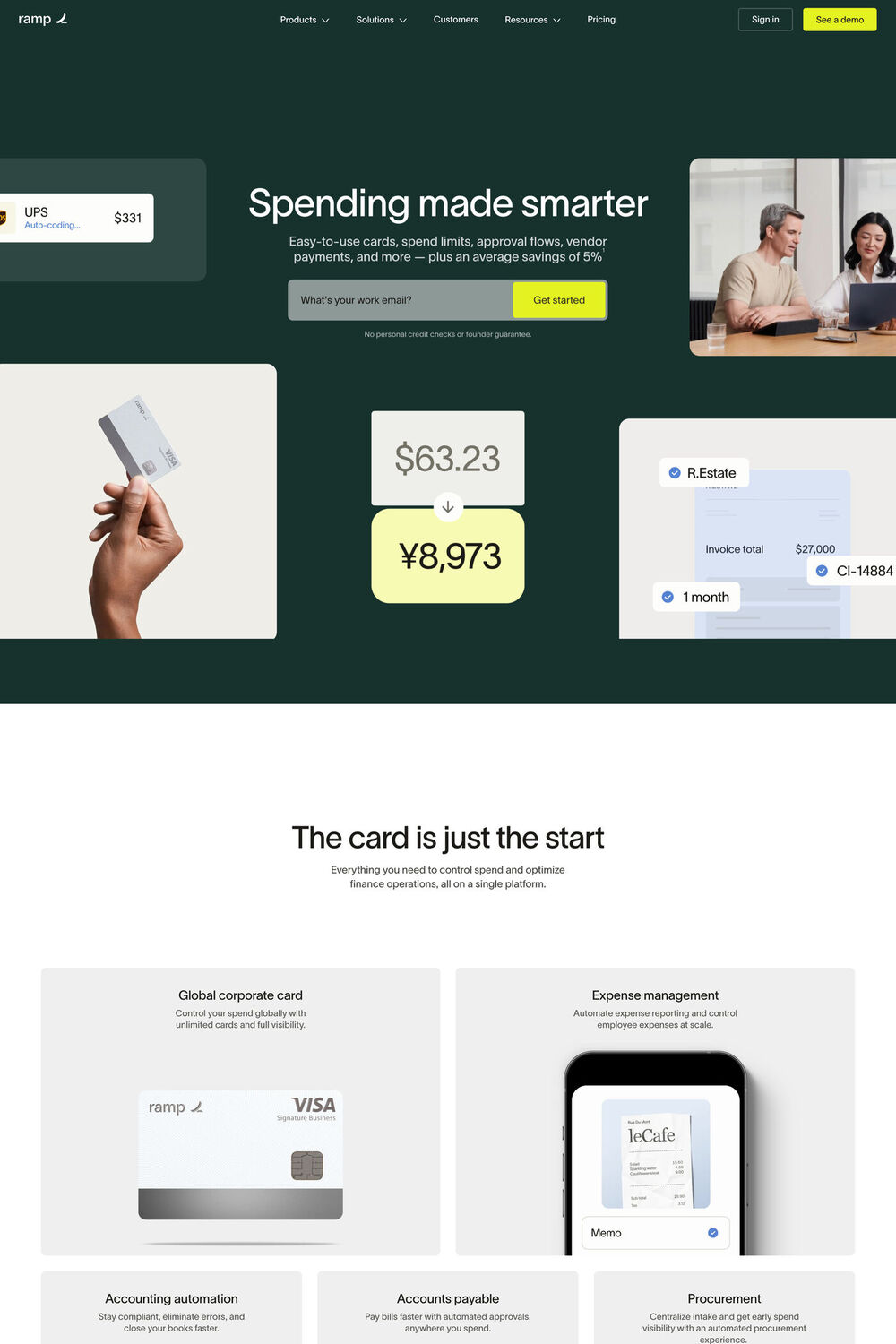Ramp website screenshot
