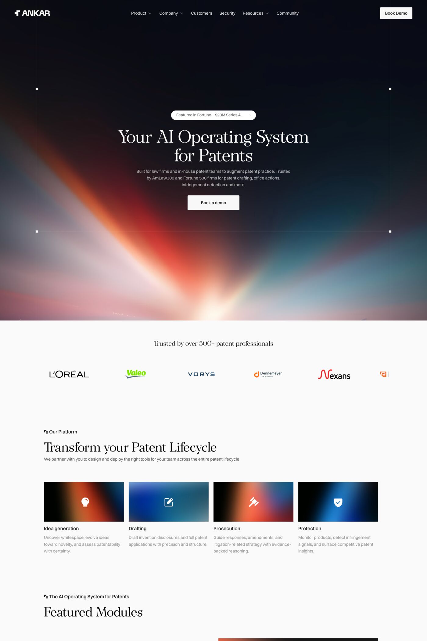 Ankar AI website screenshot