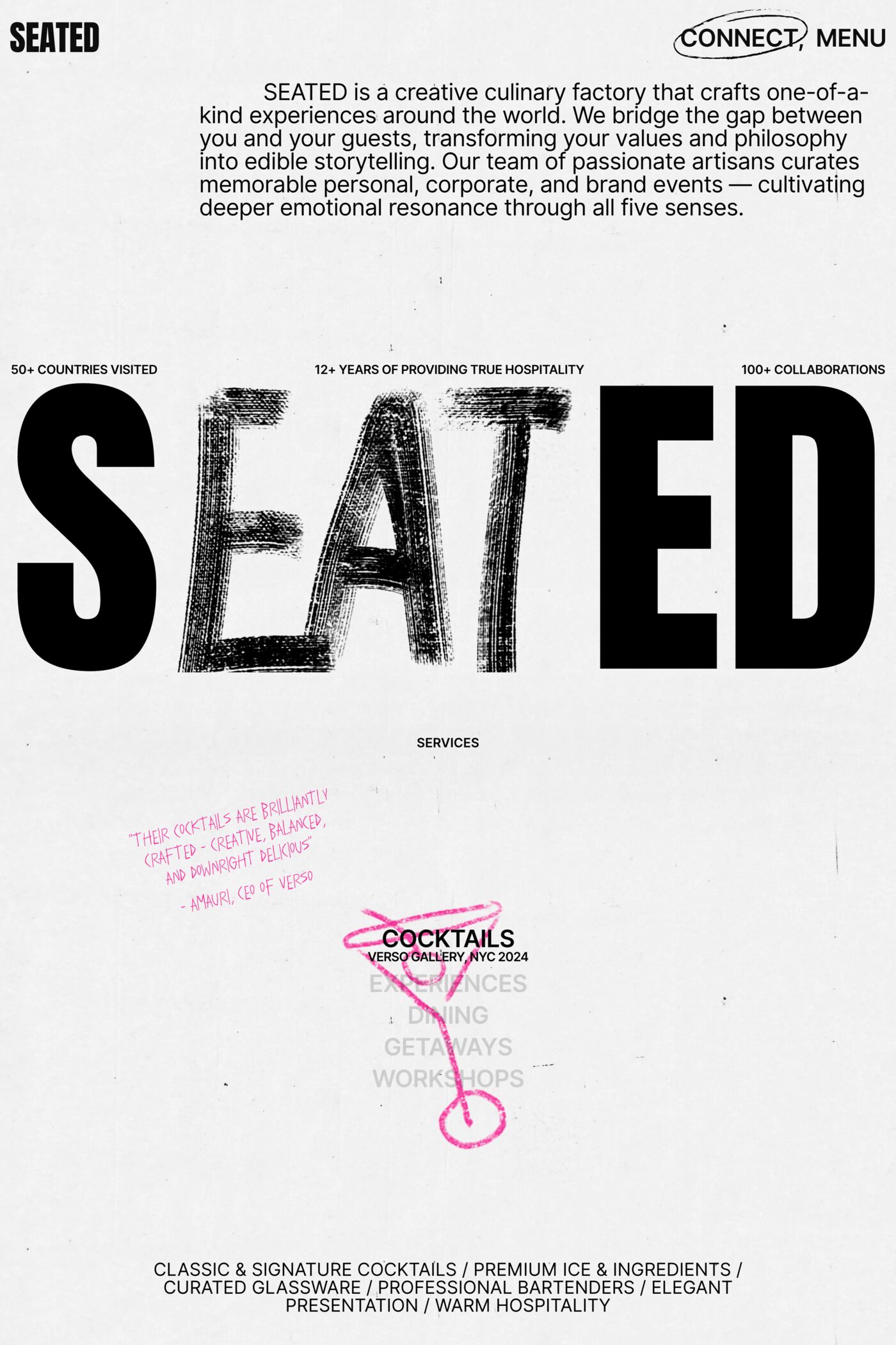 SEATED website screenshot