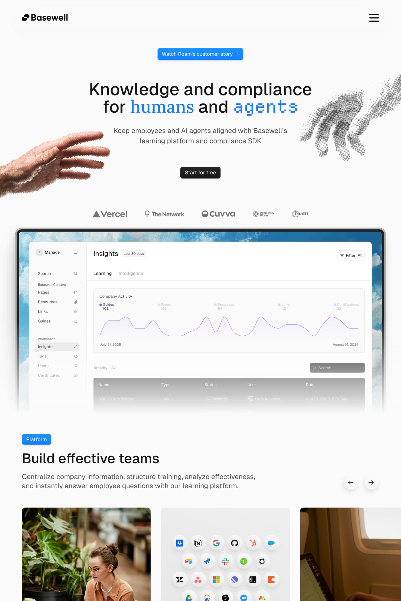 Basewell website screenshot