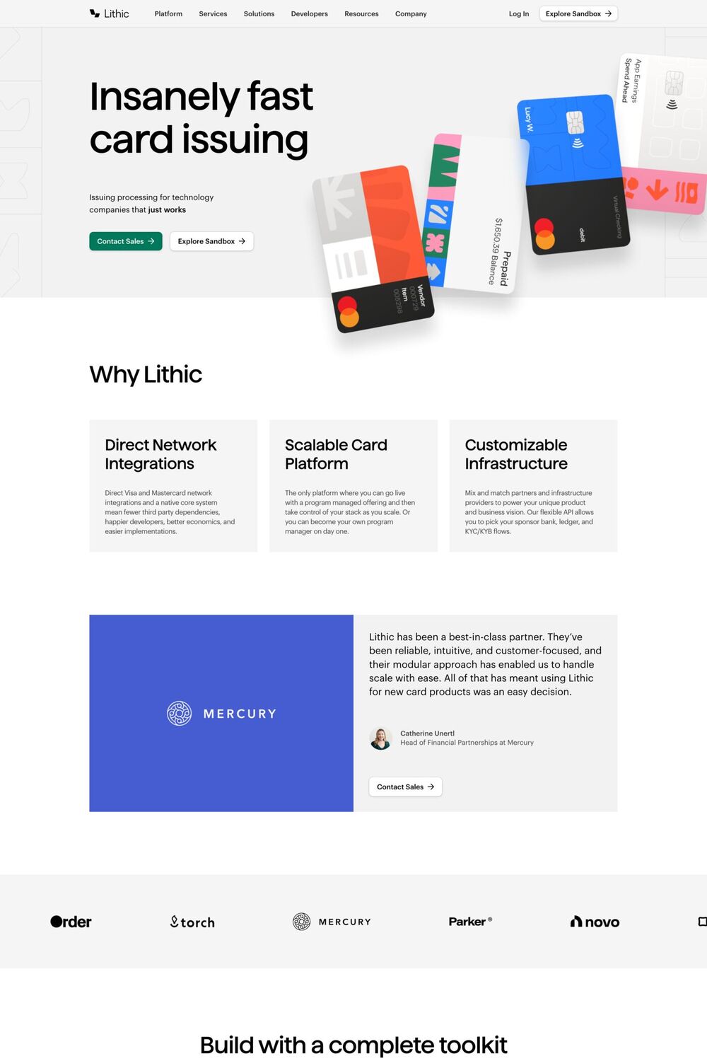 Lithic website screenshot