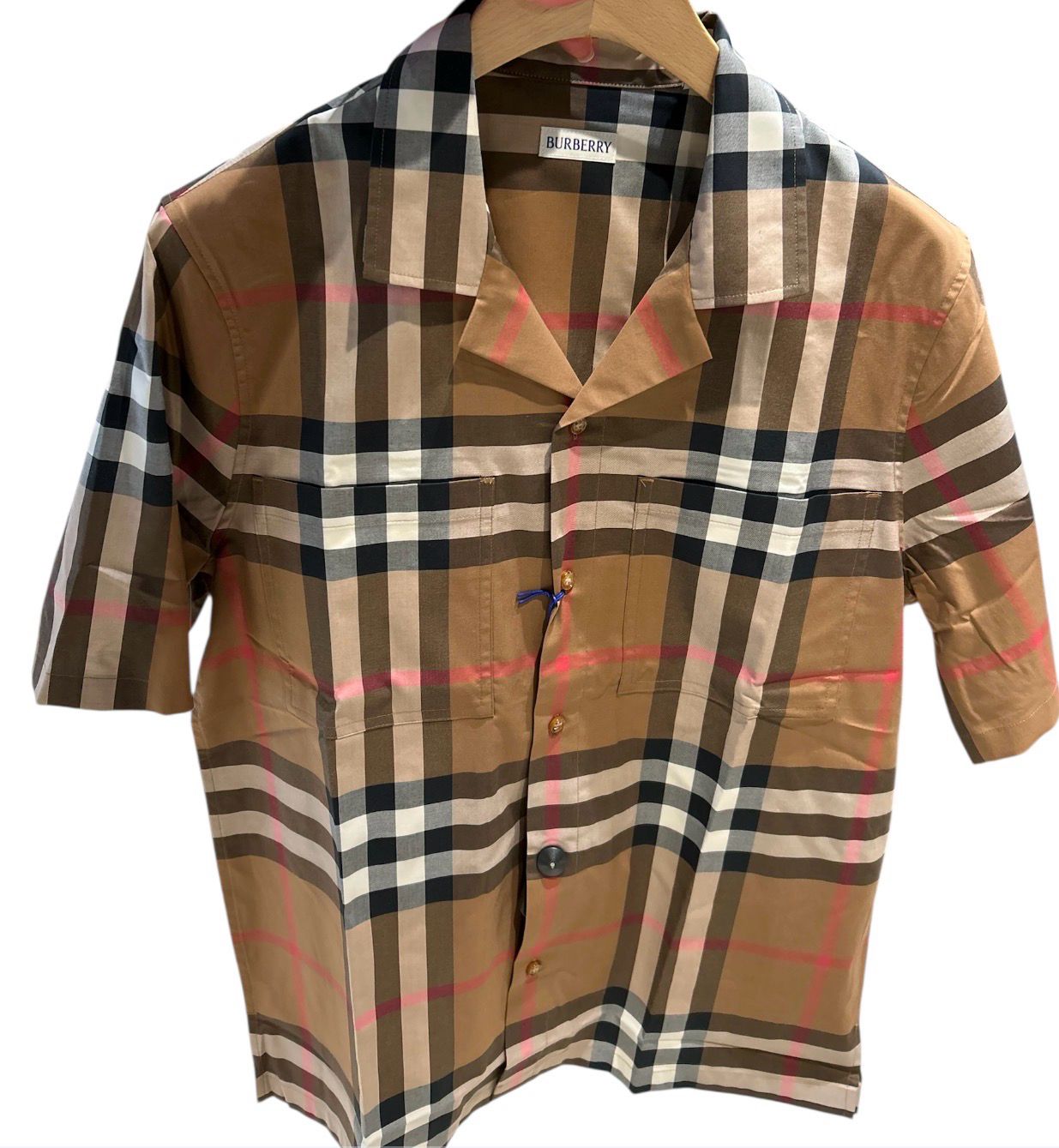 Burberry men check shirt