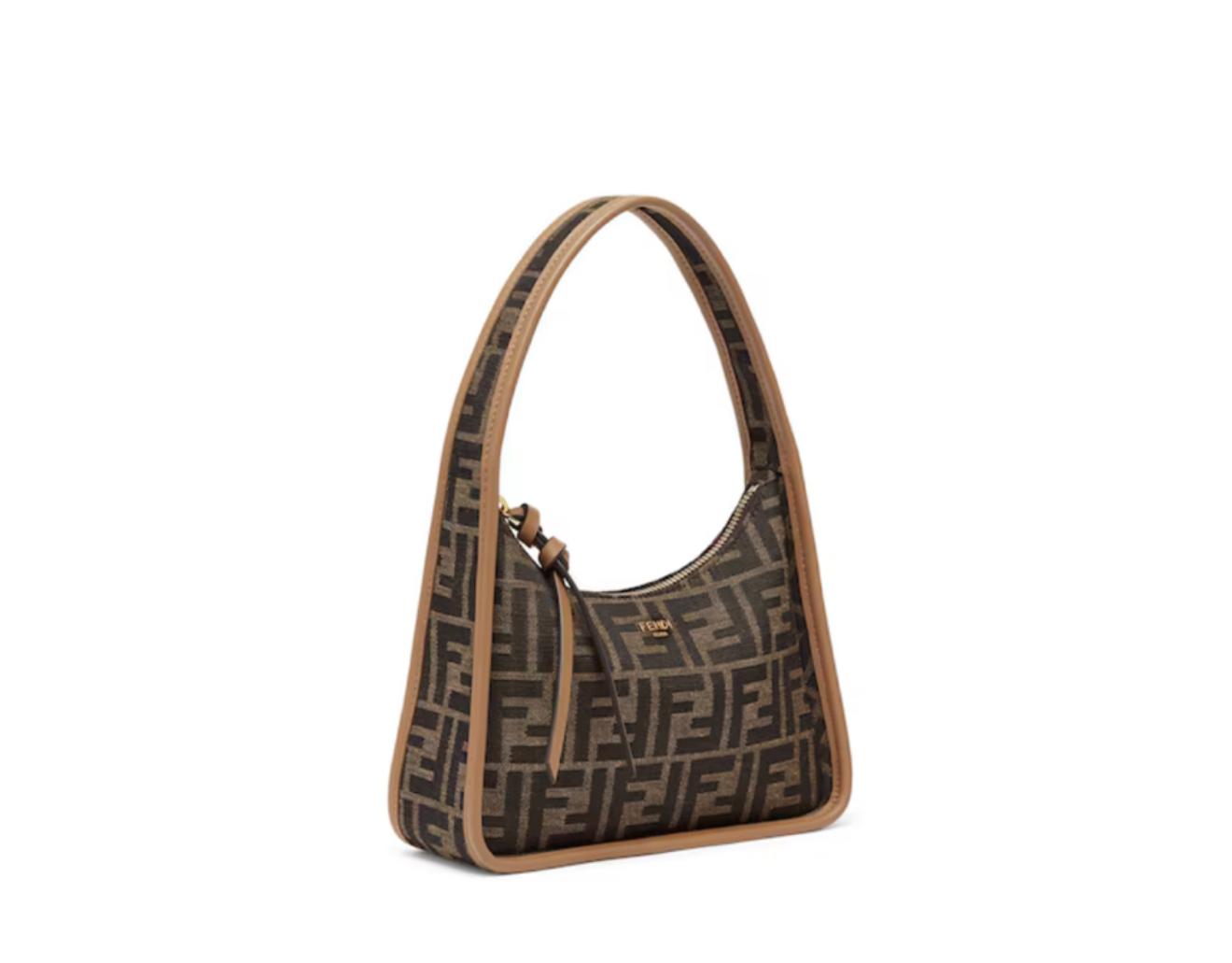 Fendi Women’s Mini O’Lock Swing Bag – Brown Zucca