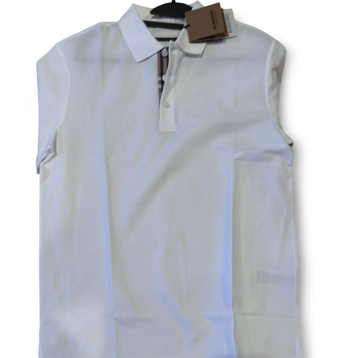 Burberry Men's White Polo