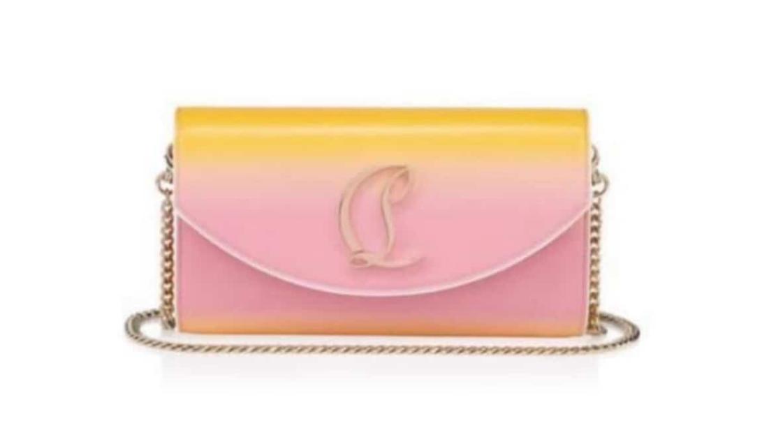 Louboutin Loubi54 Ombre Leather Chain Bag – Pink-Yellow