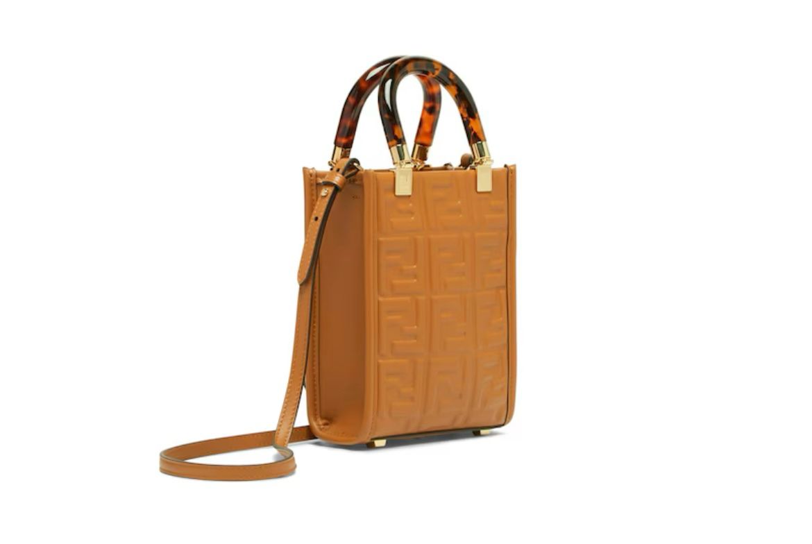 Fendi FF Logo Mini Sunshine Bag – Camel