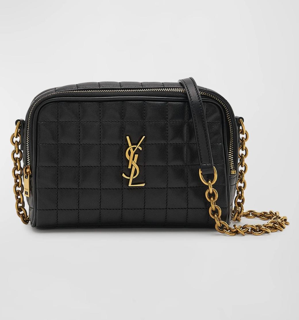 YSL Camera Bag in Quilted Smooth Leather