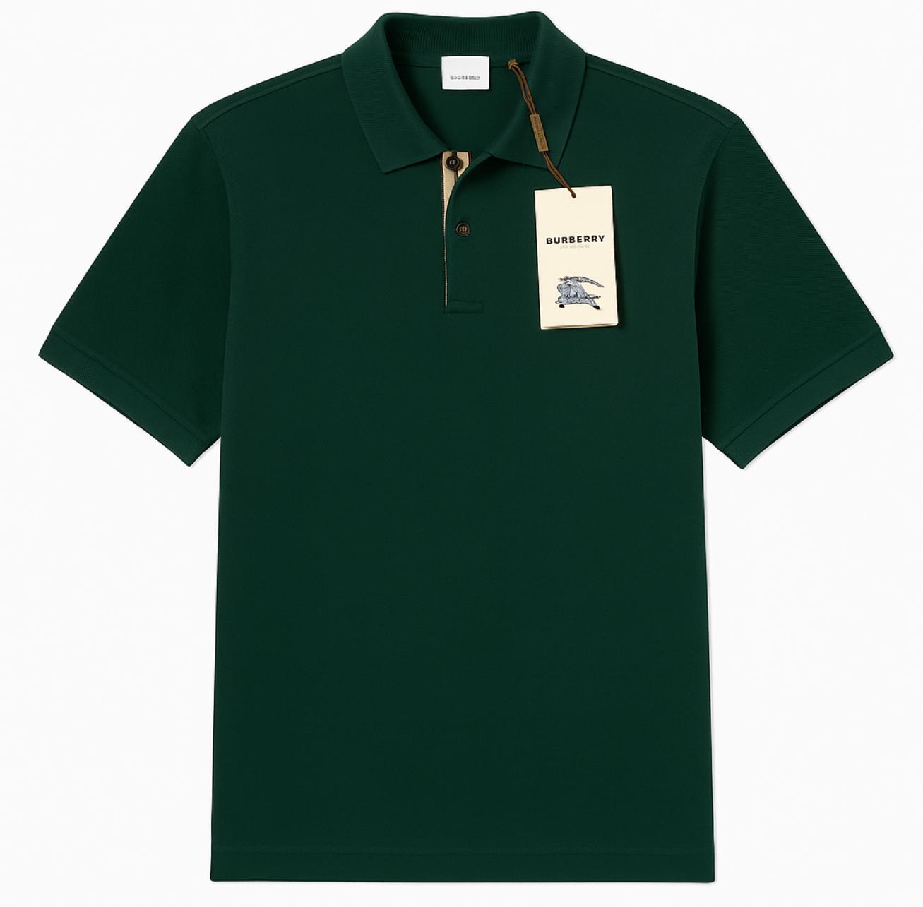 Burberry Men’s Green Polo Shirt
