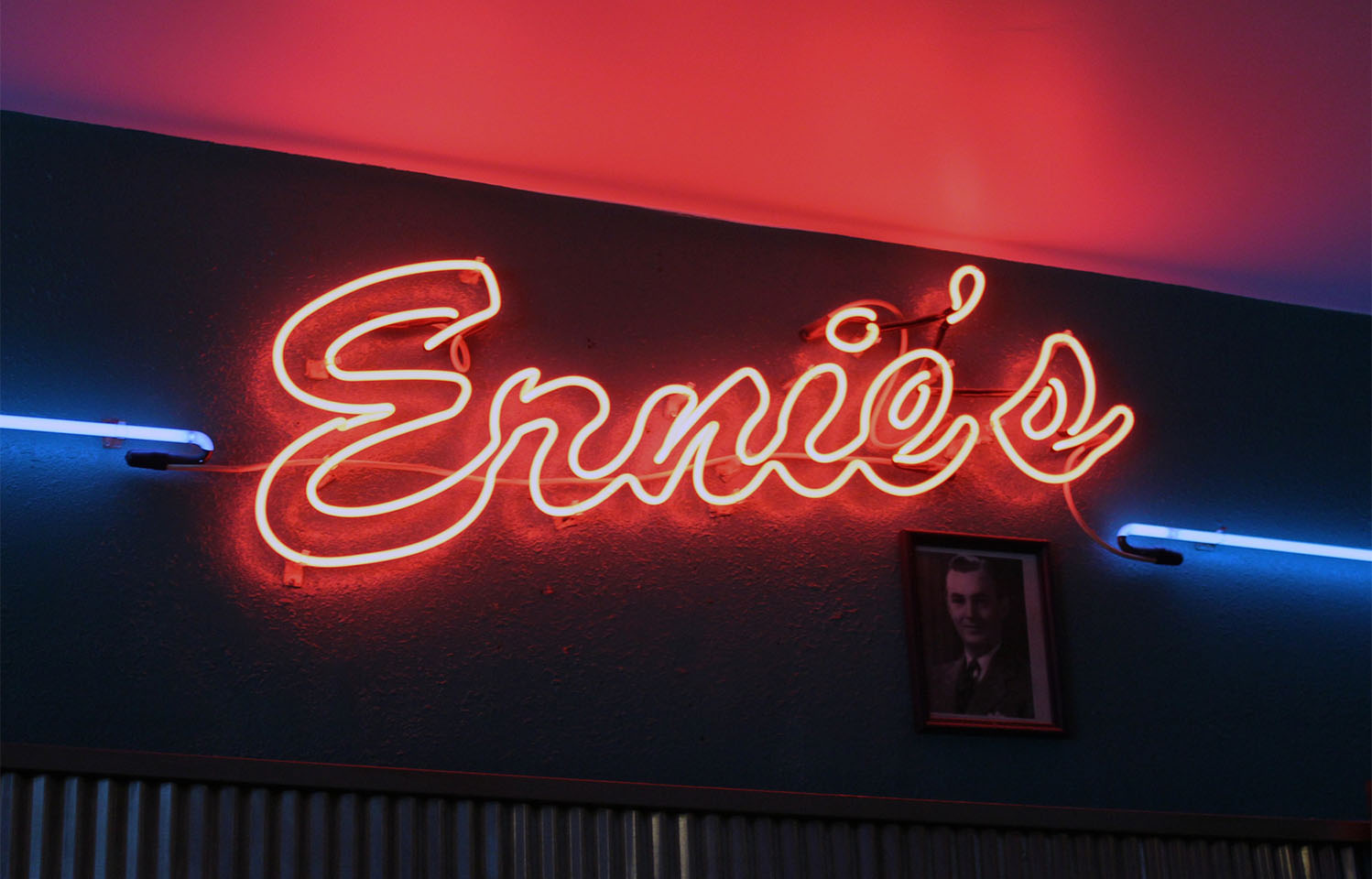 Sit inside or on the outside patio while you enjoy breakfast at Ernie's Cafe in Columbia, MO.