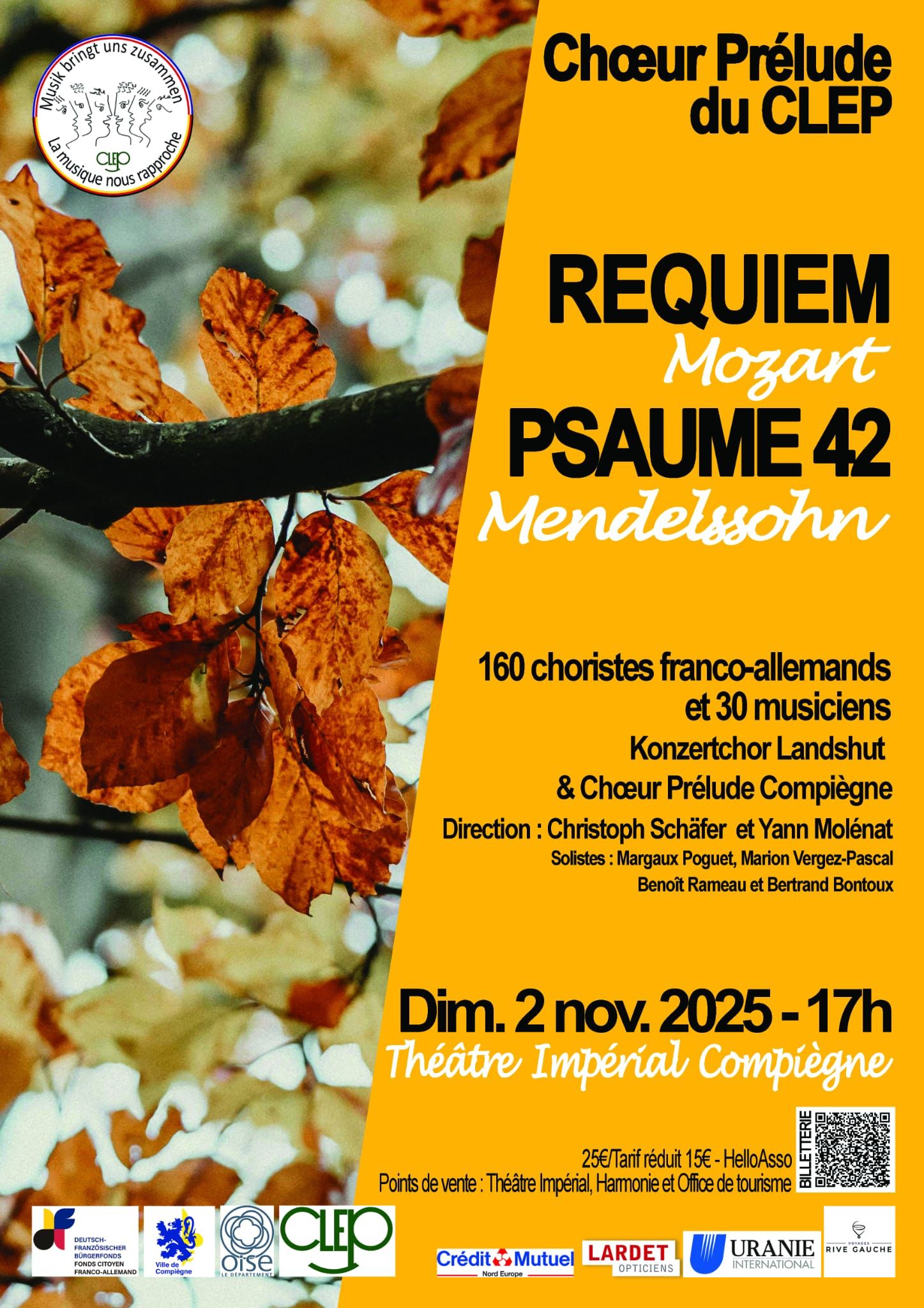 Le Requiem de Mozart et le Psaume 42 de Mendelssohn