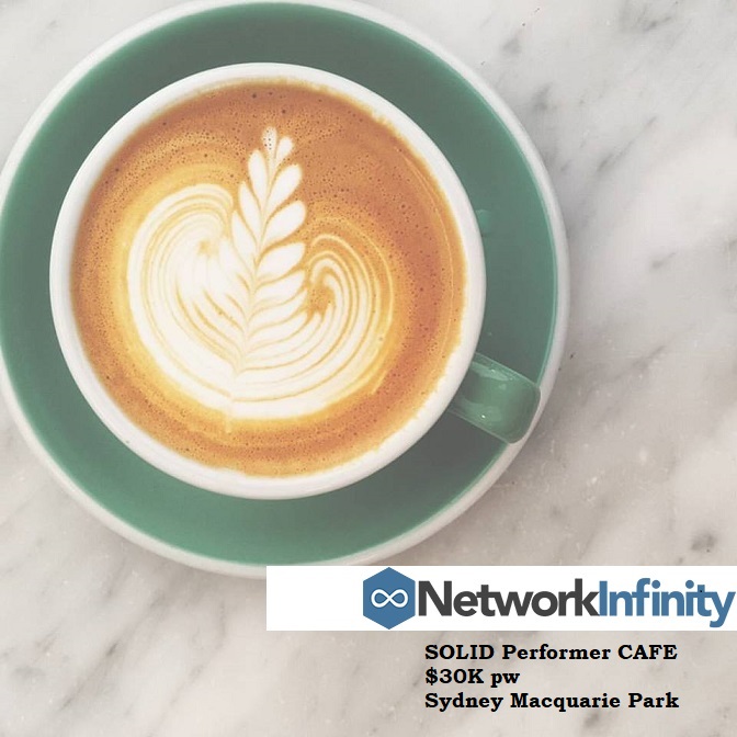 Busy Cafe For Sale Macquarie Shopping Centre $33k PW Solid Performer