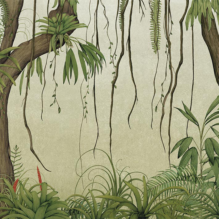 VINES GREEN VEGGFÓÐUR